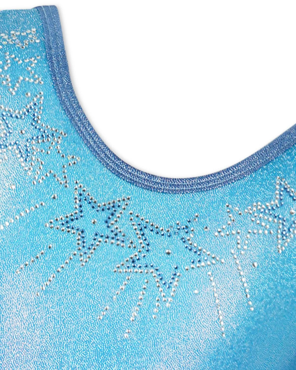 Gogokids Set da ginnastica a tre pezzi per ragazze, body senza maniche, pantaloncini e fascia, blu scuro, 150(140-150 cm, 11-12Y) - immagine 2