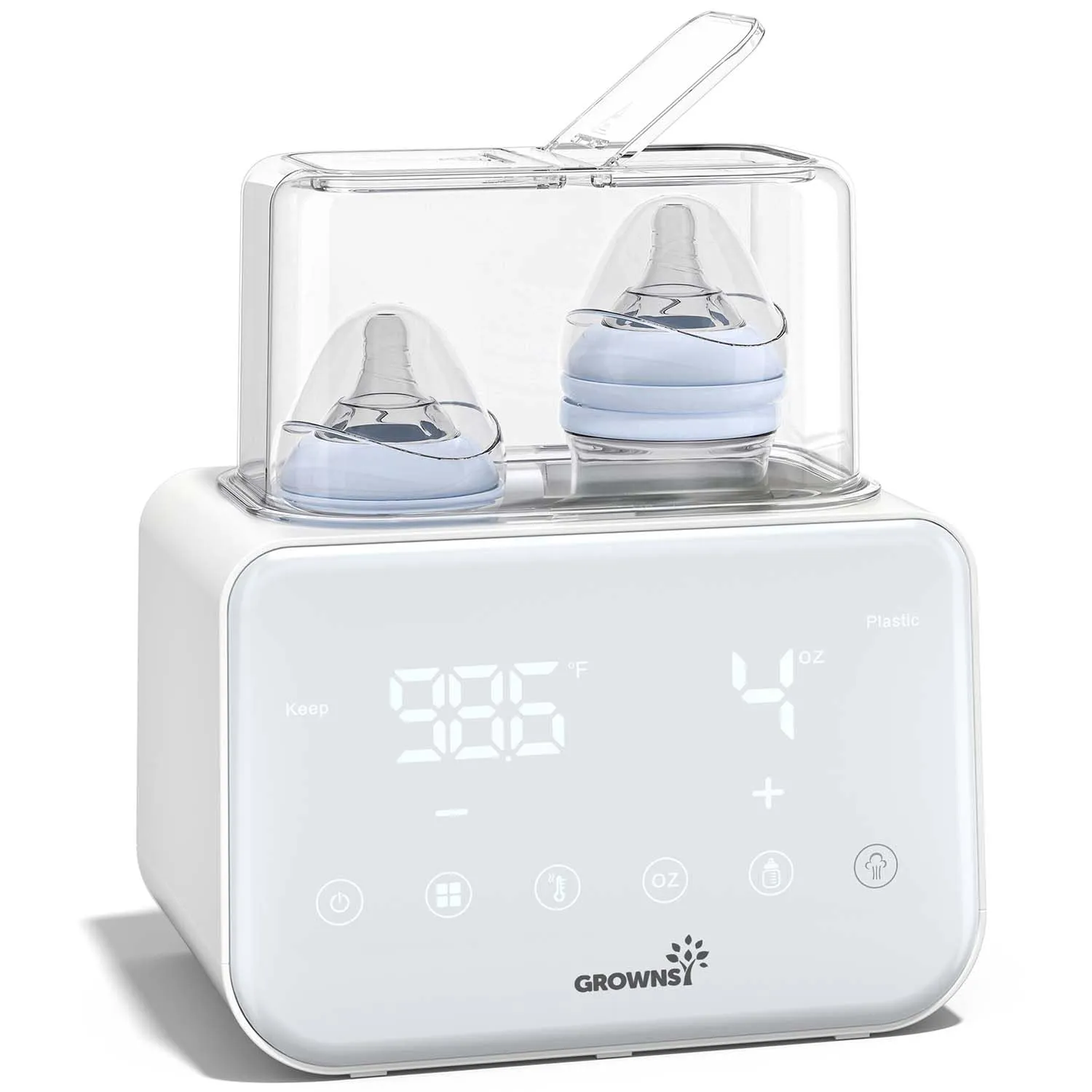 Grownsy Scaldabiberon Doppio 10 in 1 con Sterilizzatore - immagine 1