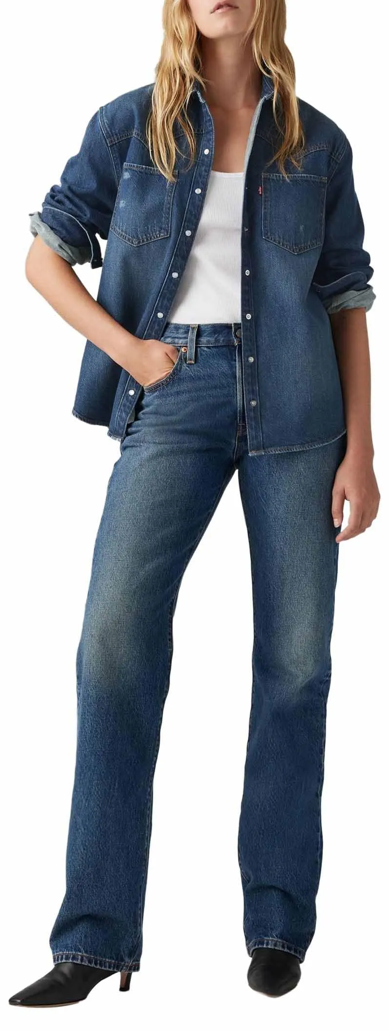 Levi's 501 90 Jeans da Donna, Flash Full, 32W x 30L - immagine 1