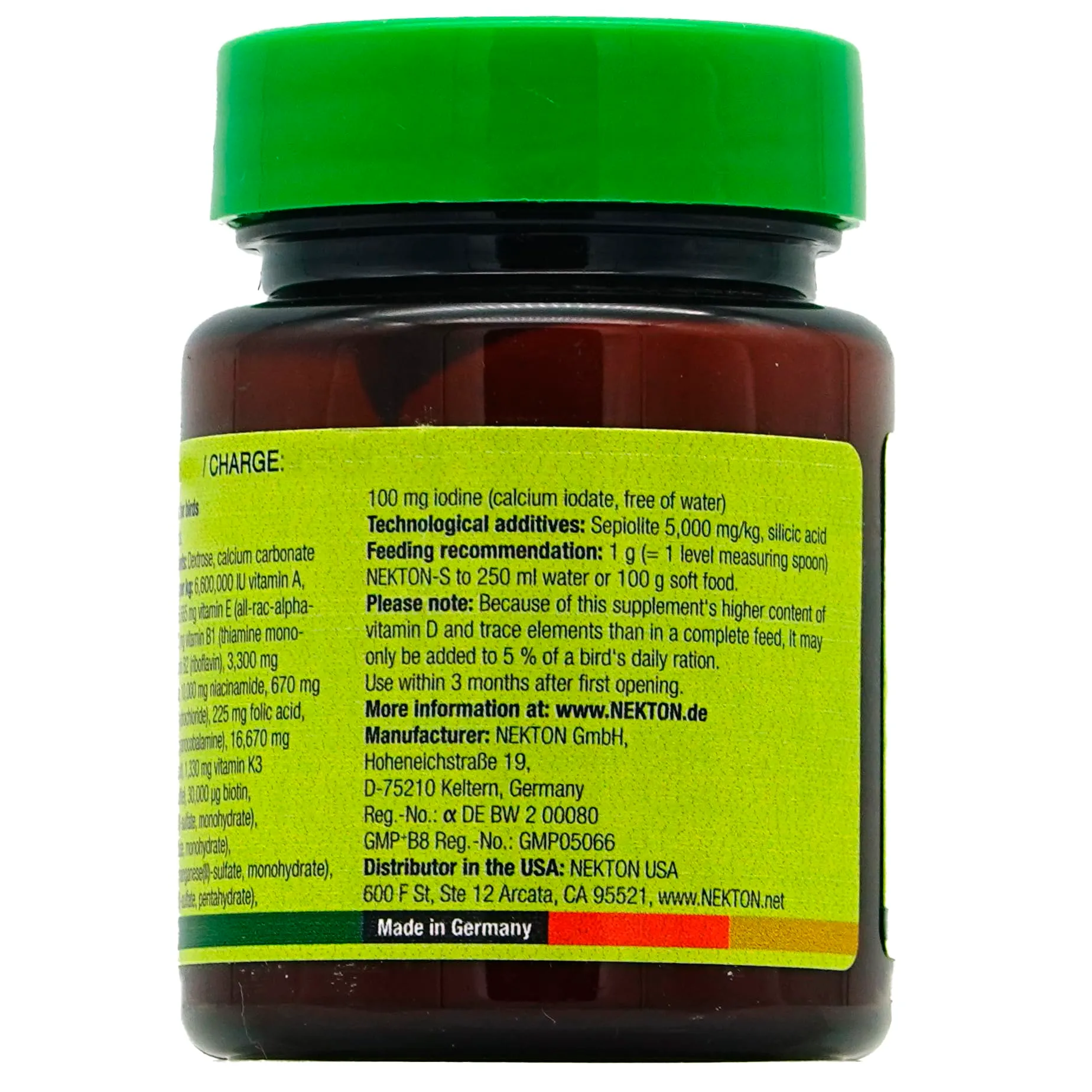 Nekton S Integratore Vitaminico per Uccelli, 35 g - immagine 3