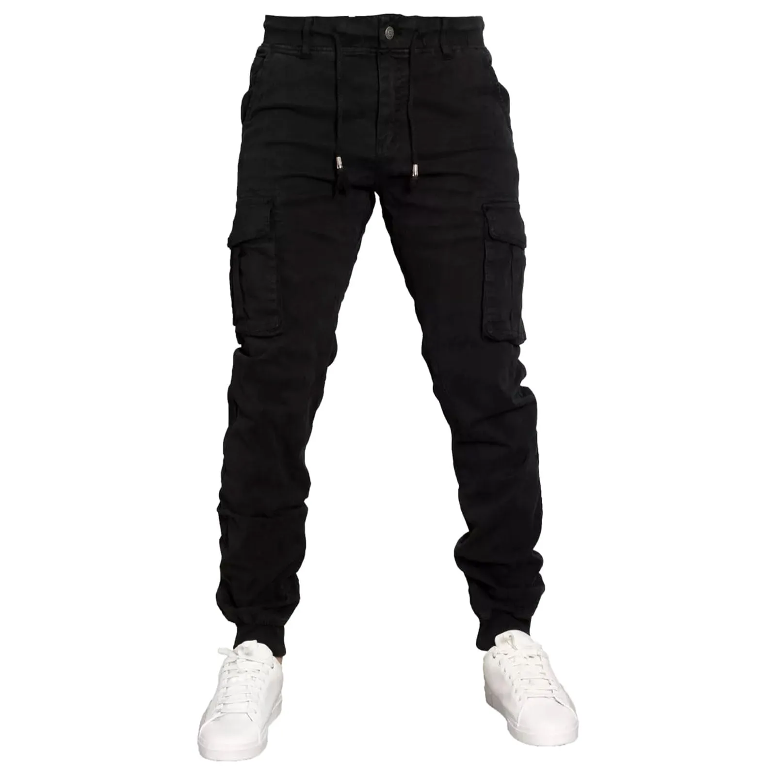 Toocool Pantaloni Cargo Militari Uomo in Cotone G6538 G6601 Estivo Nero Taglia 46 - immagine 1