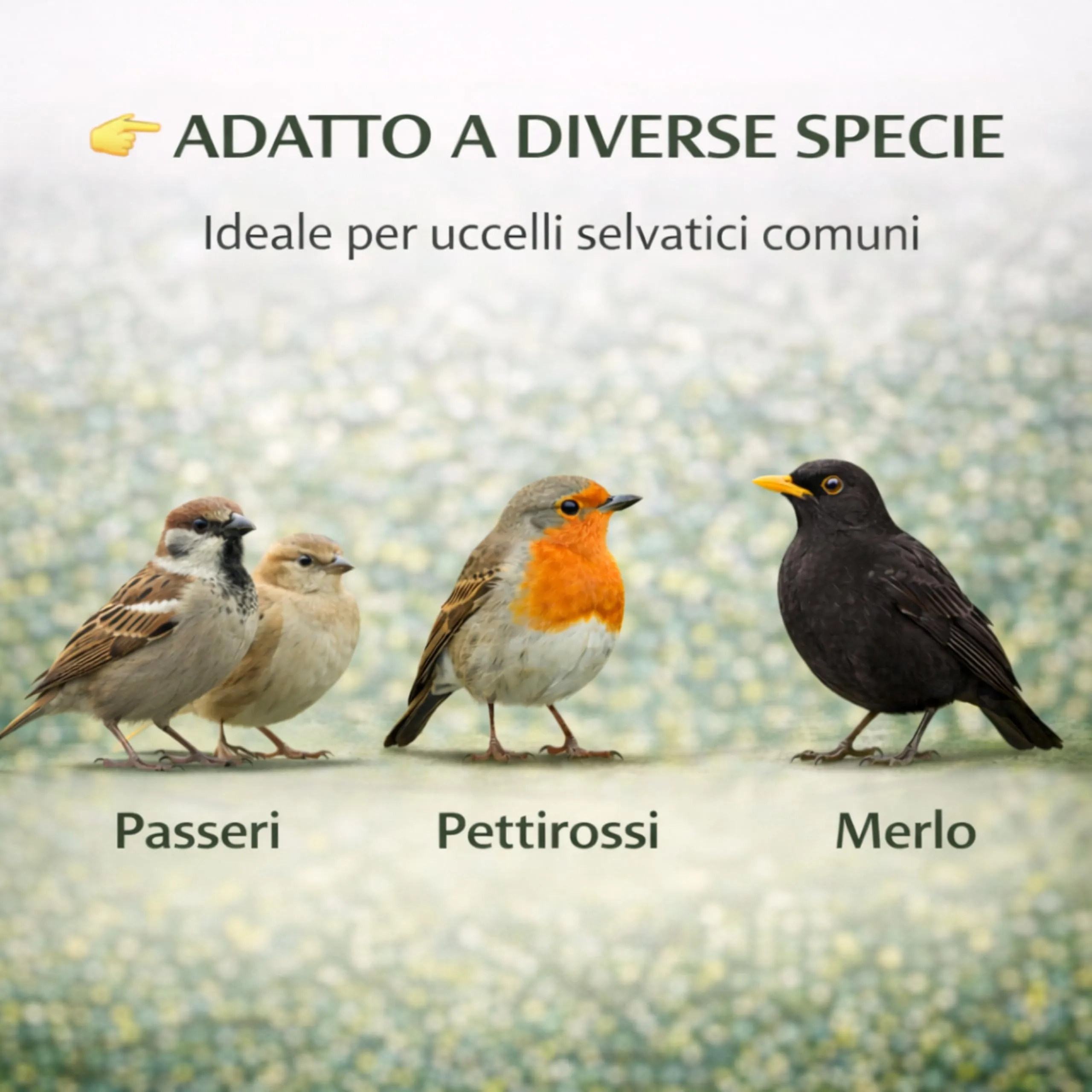 AGRI-CULTURA Mangime Uccelli Selvatici, Miscela Semi e Granaglie Naturali, 1,7 kg - immagine 7
