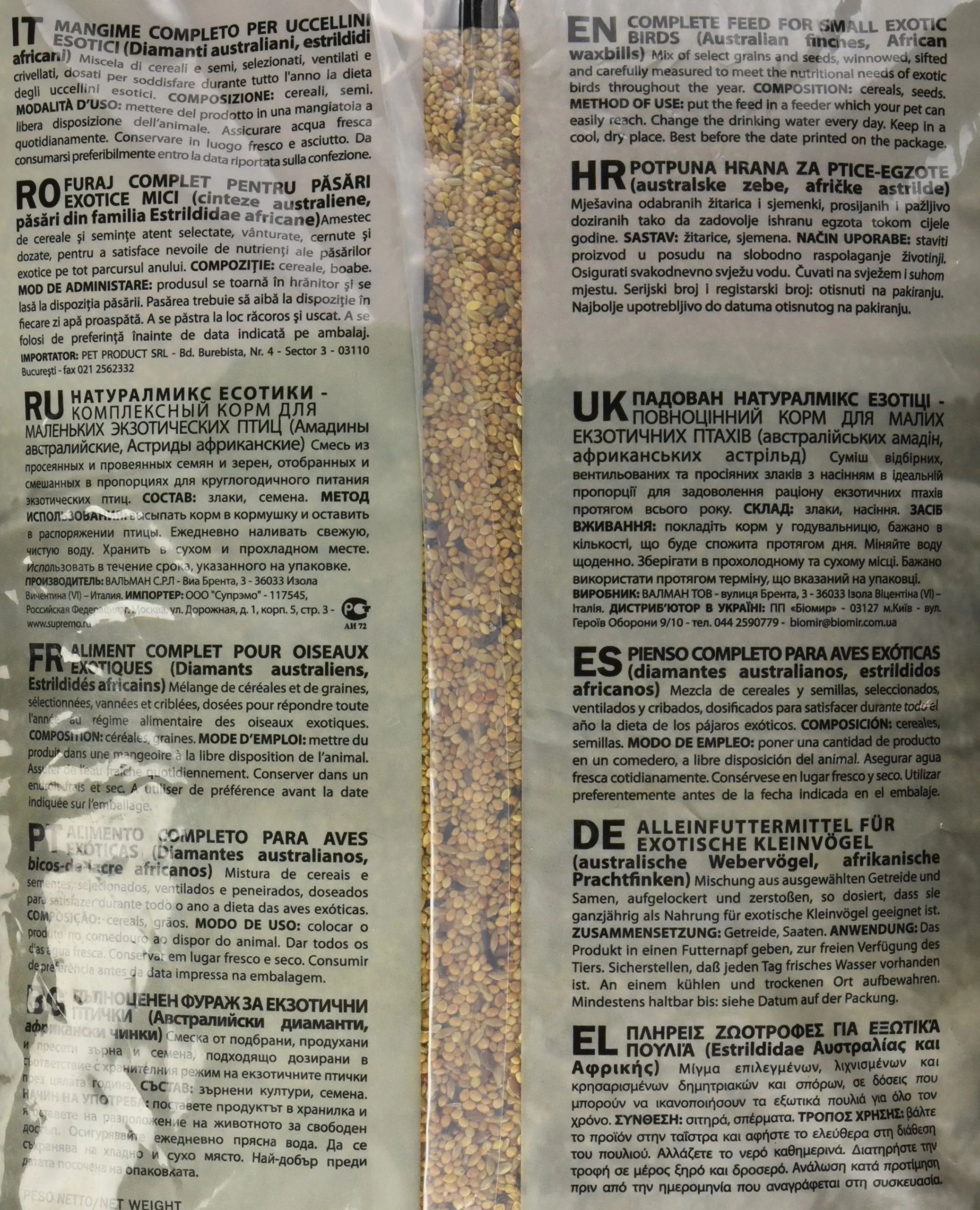 Padovan Naturalmix Miscela Completa di Semi e Cereali Per Uccelli, 5 kg - immagine 3