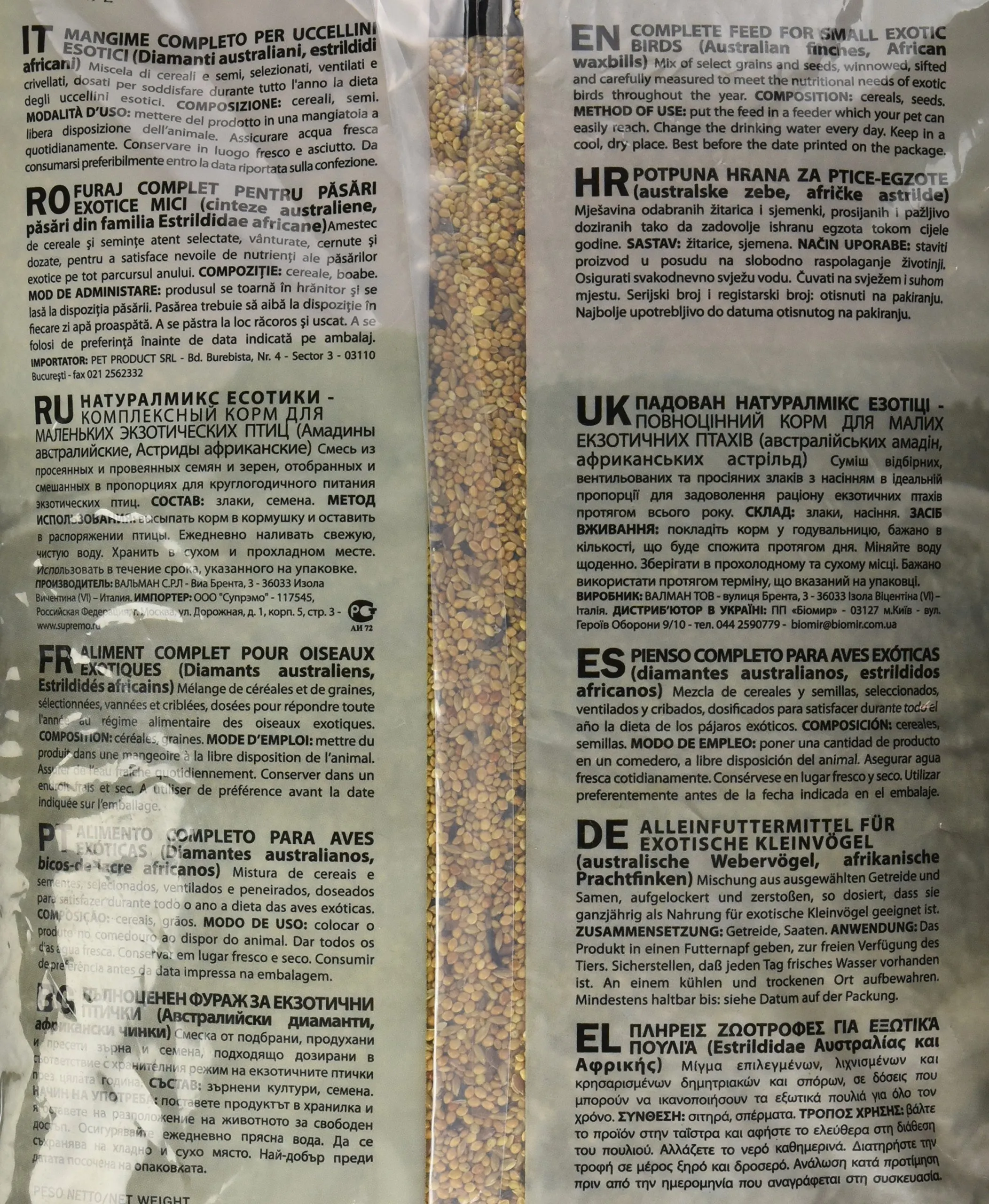 Padovan Naturalmix Miscela Completa di Semi e Cereali Per Uccelli, 5 kg - immagine 4
