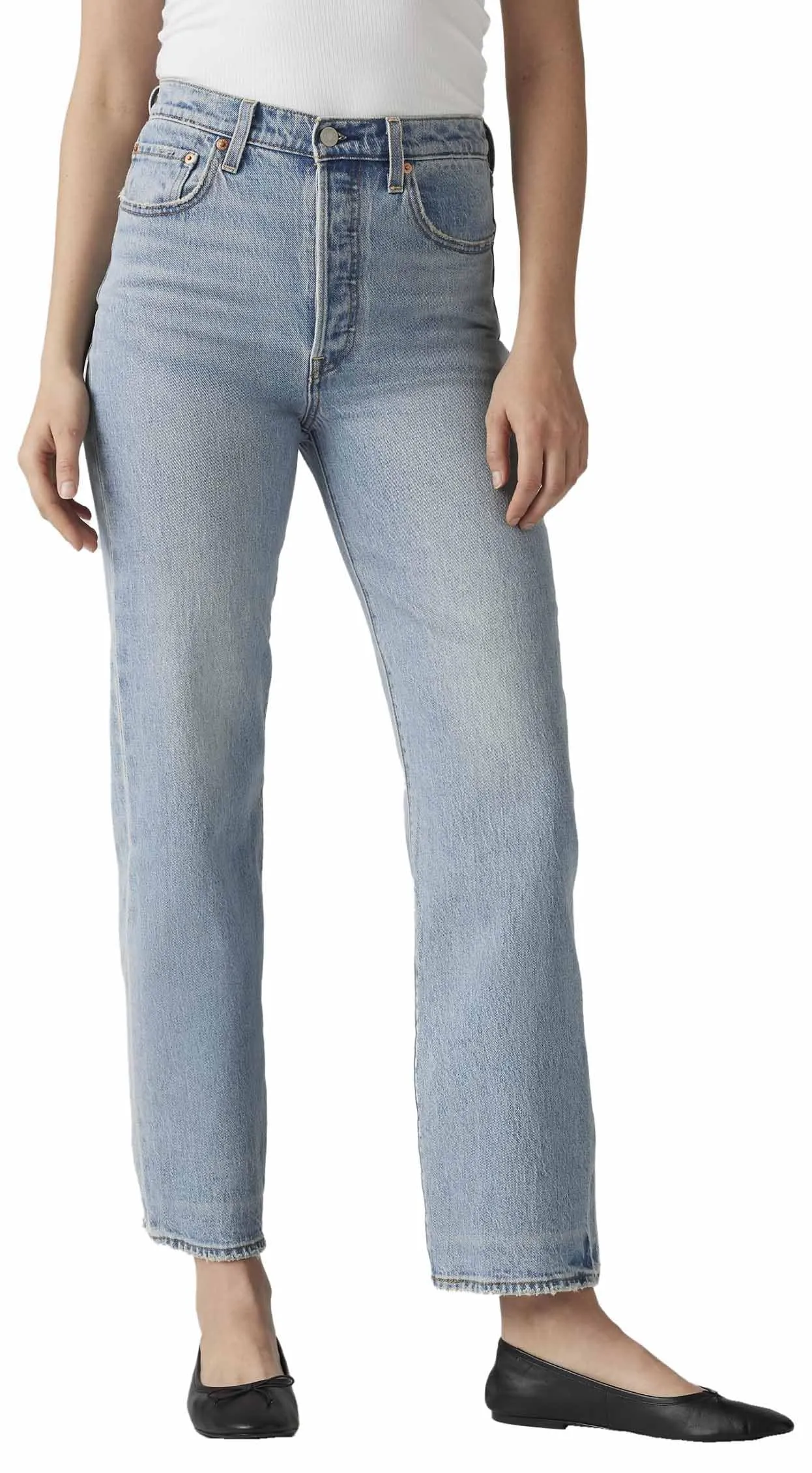 Levi's Ribcage Straight Ankle Jeans - Let's Share, 26W / 29L - immagine 3