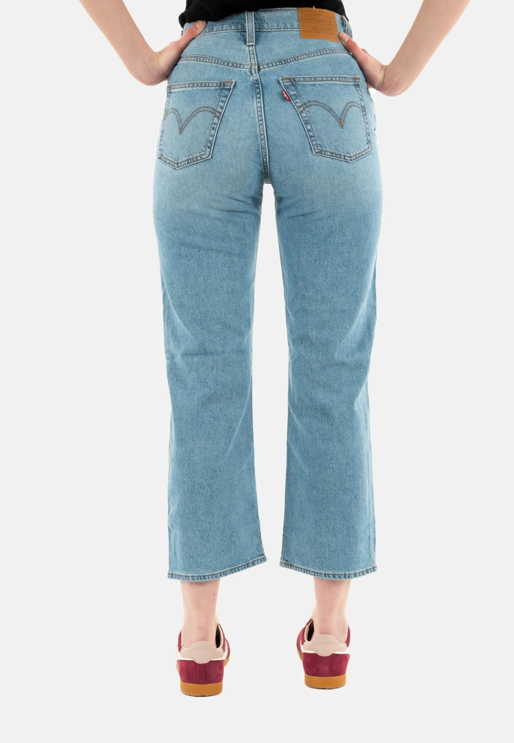 Levi's Ribcage Straight Ankle Jeans, Cool Winner, 25W / 29L Donna - immagine 4