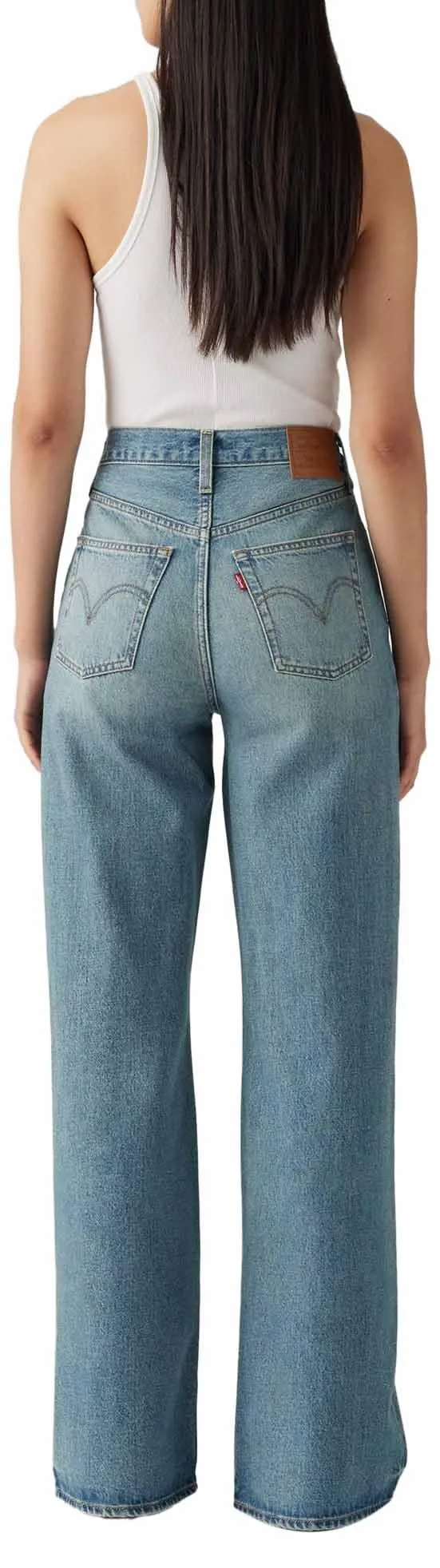 Levi's Ribcage Wide Leg Jeans Donna, Tint Story, 28W x 34L - immagine 2