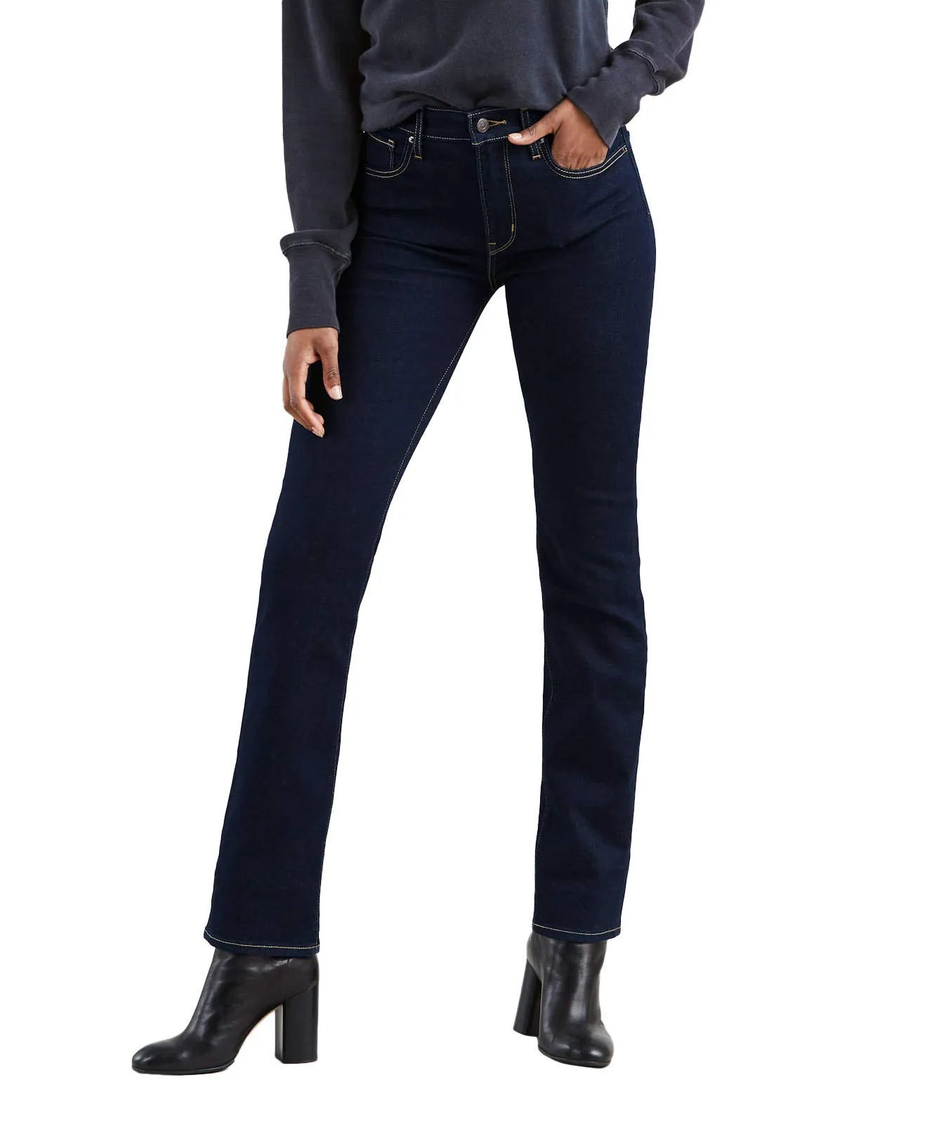 Levi's 724 High Rise Straight Jeans Donna, To The Nine, 24W / 30L - immagine 1