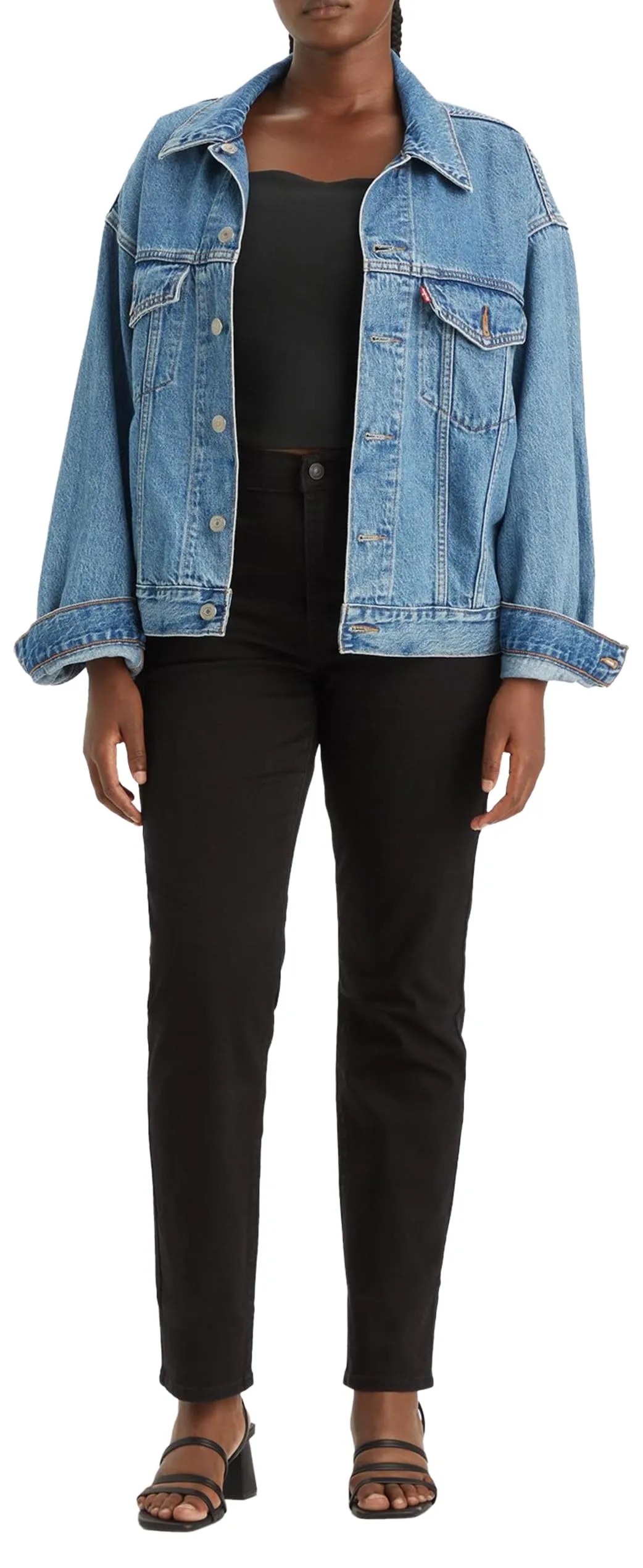 Levi's 724 High Rise Straight Jeans Donna, Night Is Black, 25W / 30L - immagine 2