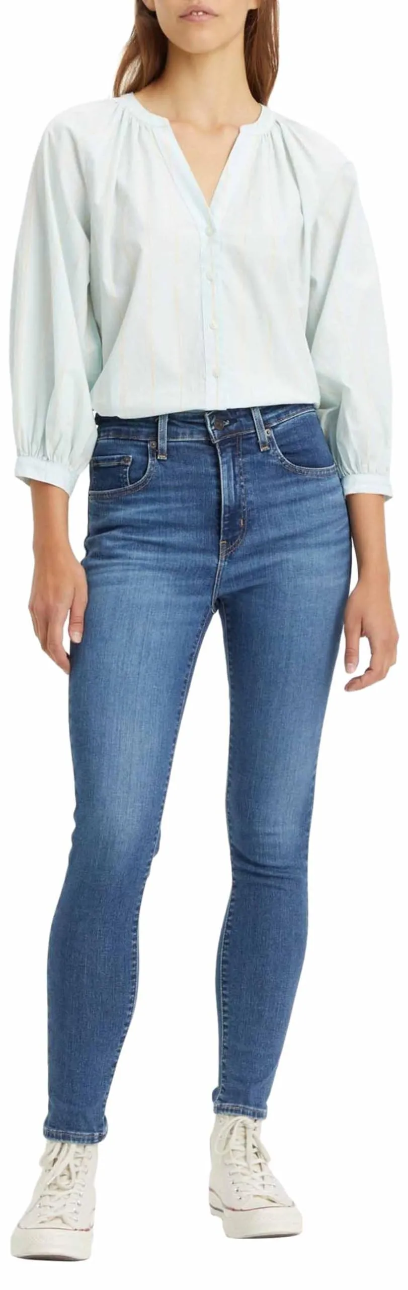 Levi's 721 High Rise Skinny Jeans Donna, Blue Wave Mid, 24W / 32L - immagine 1
