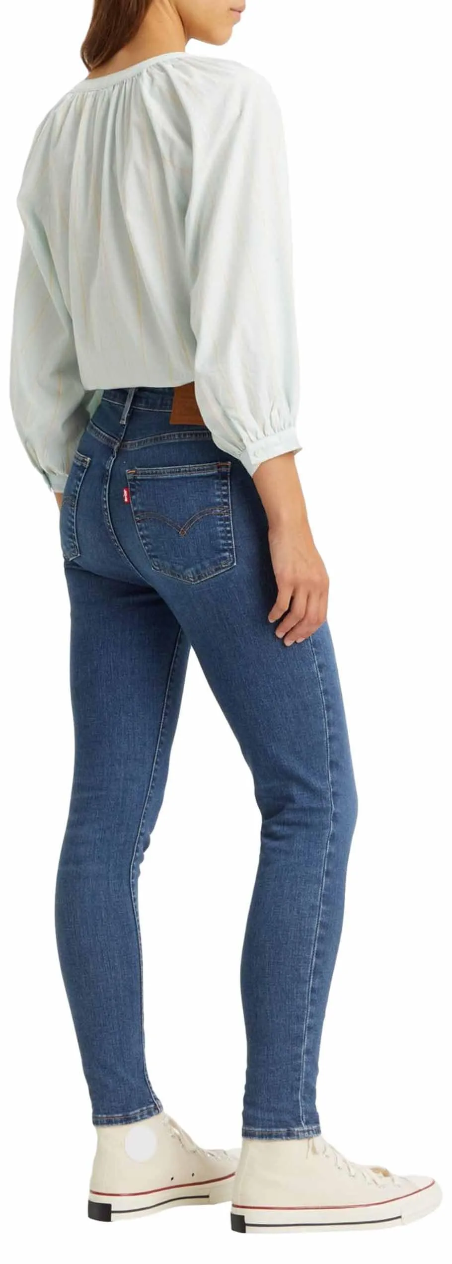 Levi's 721 High Rise Skinny Jeans Donna, Blue Wave Mid, 24W / 32L - immagine 5