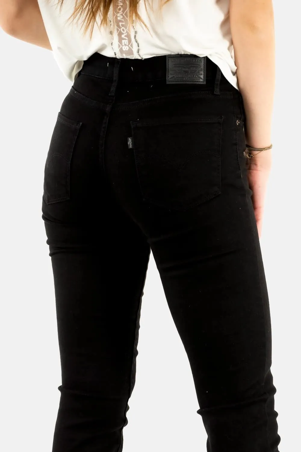 Levi's 724 High Rise Straight Jeans Donna, Nero (Black Sheep), 32W / 30L - immagine 3