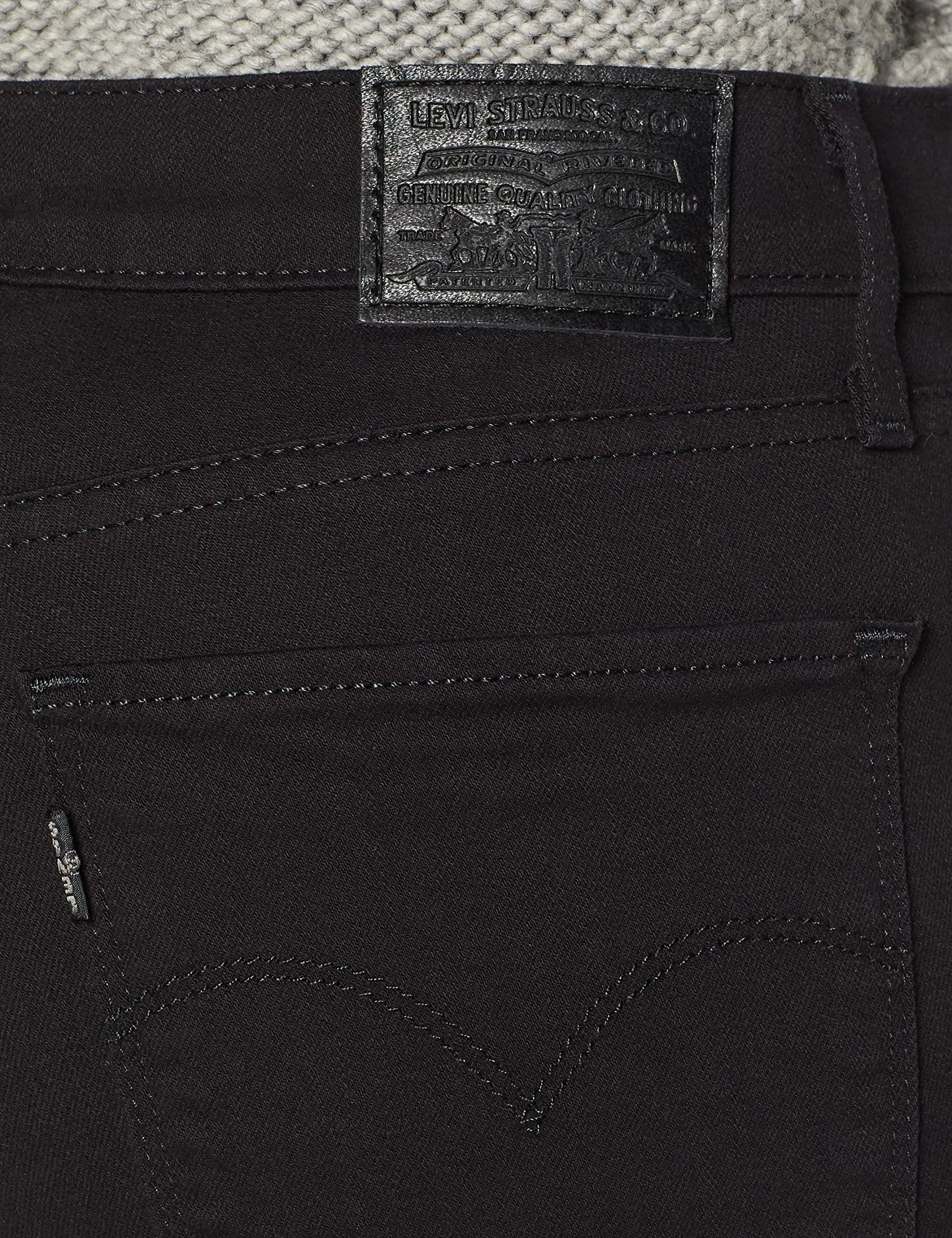 Levi's 724 High Rise Straight Jeans Donna, Nero (Black Sheep), 32W / 30L - immagine 7