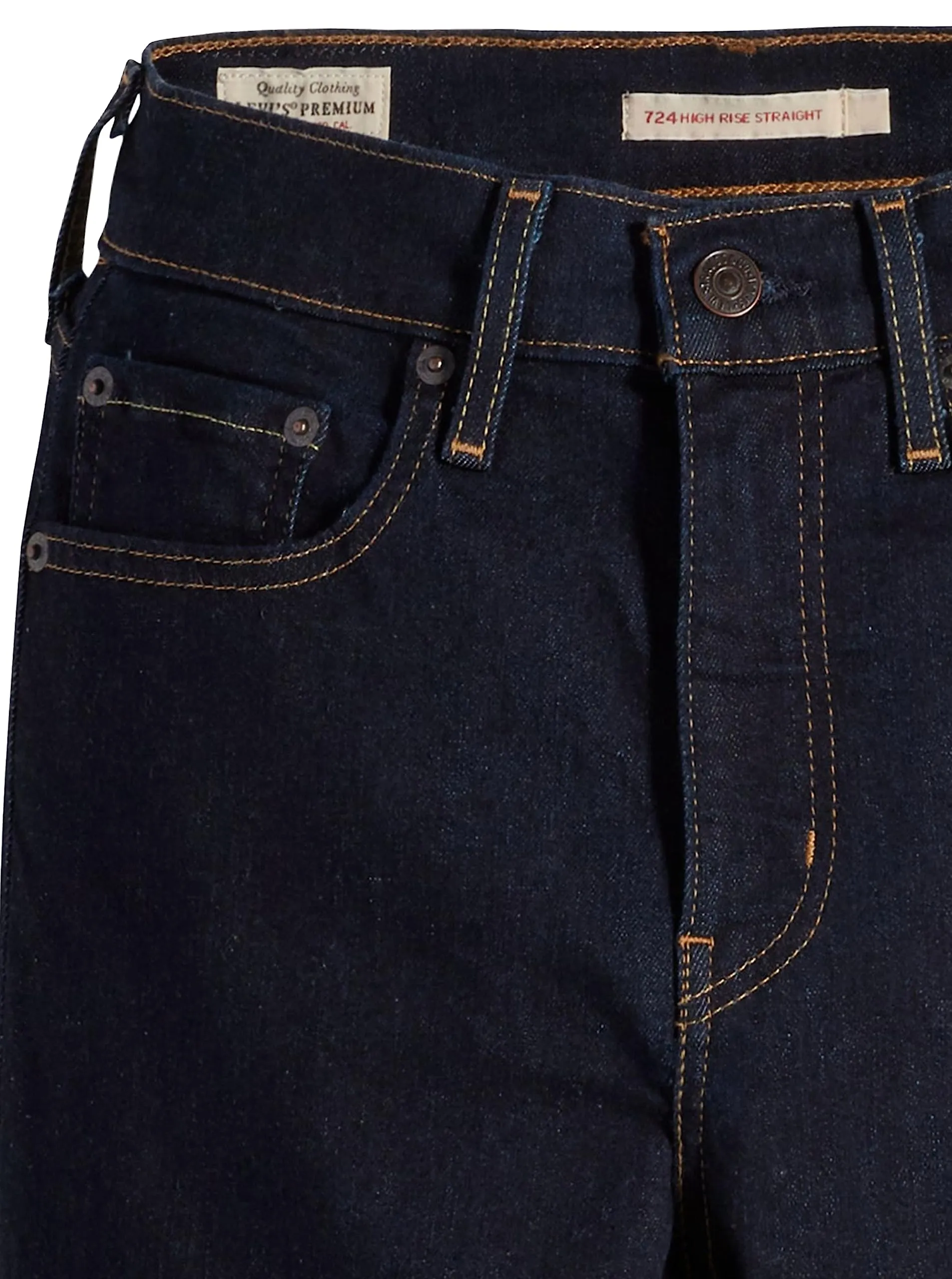 Levi's 724 High Rise Straight Jeans Donna, Blue Wave Rinse, 30W / 32L - immagine 8