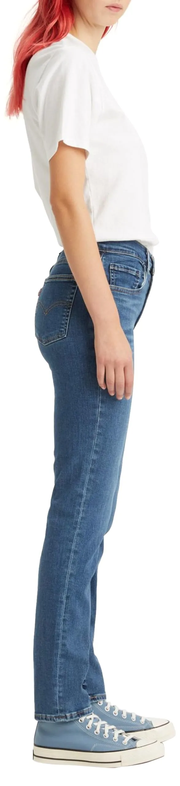 Levi's 724 High Rise Straight Jeans Donna, Blue Wave Mid, 28W / 30L - immagine 6