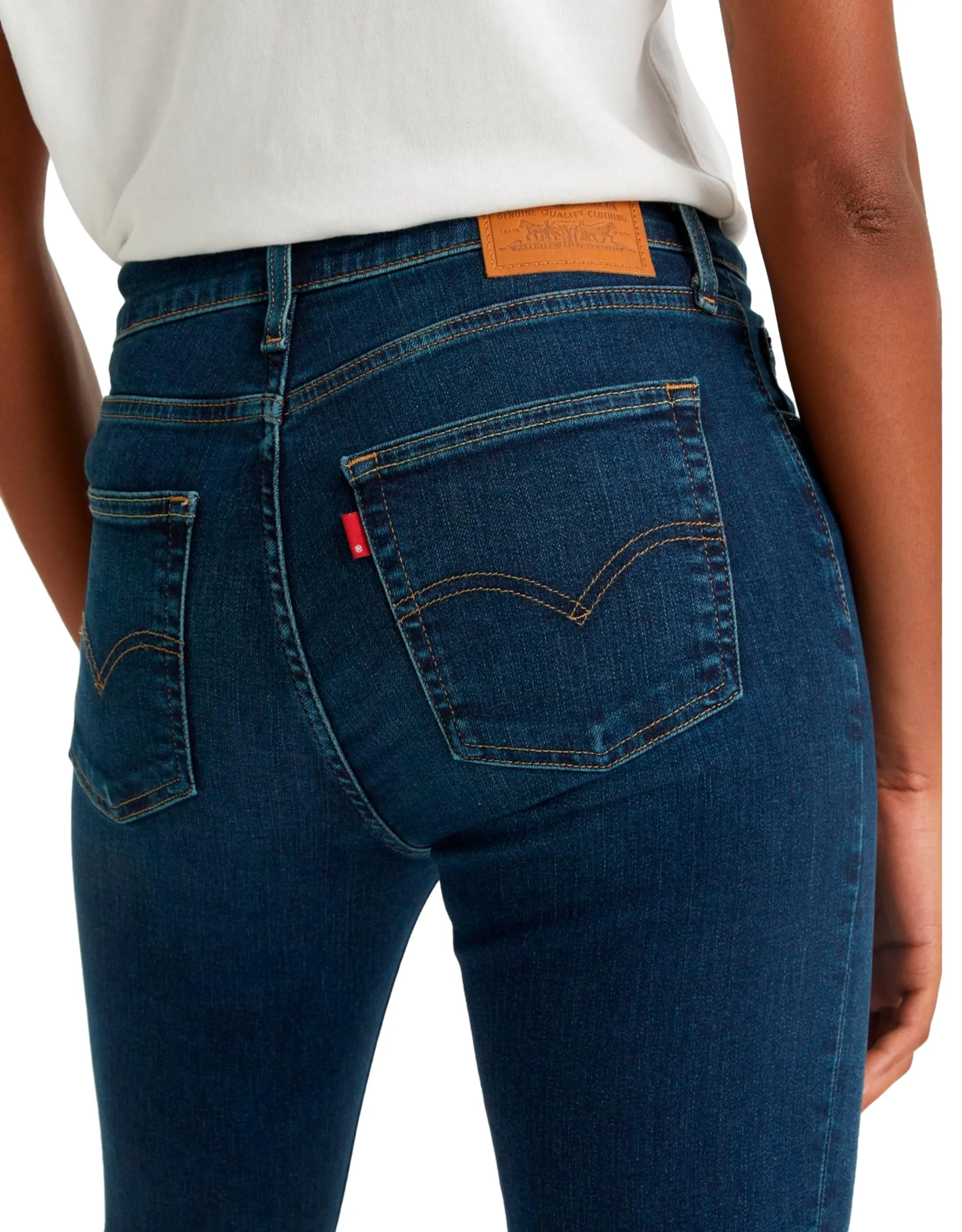 Levi's 724 High Rise Straight Jeans Donna, Blue Wave Mid, 32W / 30L - immagine 8
