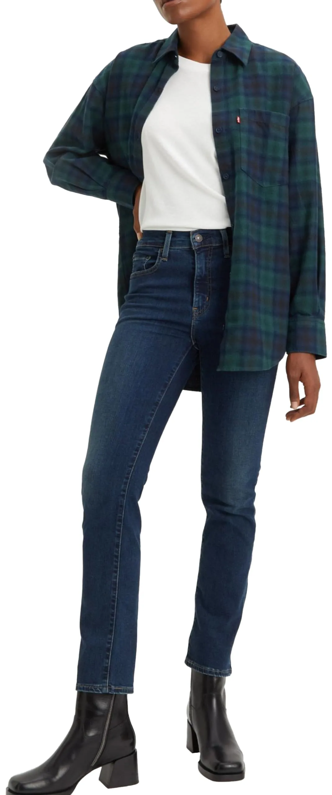 Levi's 724 High Rise Straight Jeans Donna, Blue Wave Light, 27W / 32L - immagine 9