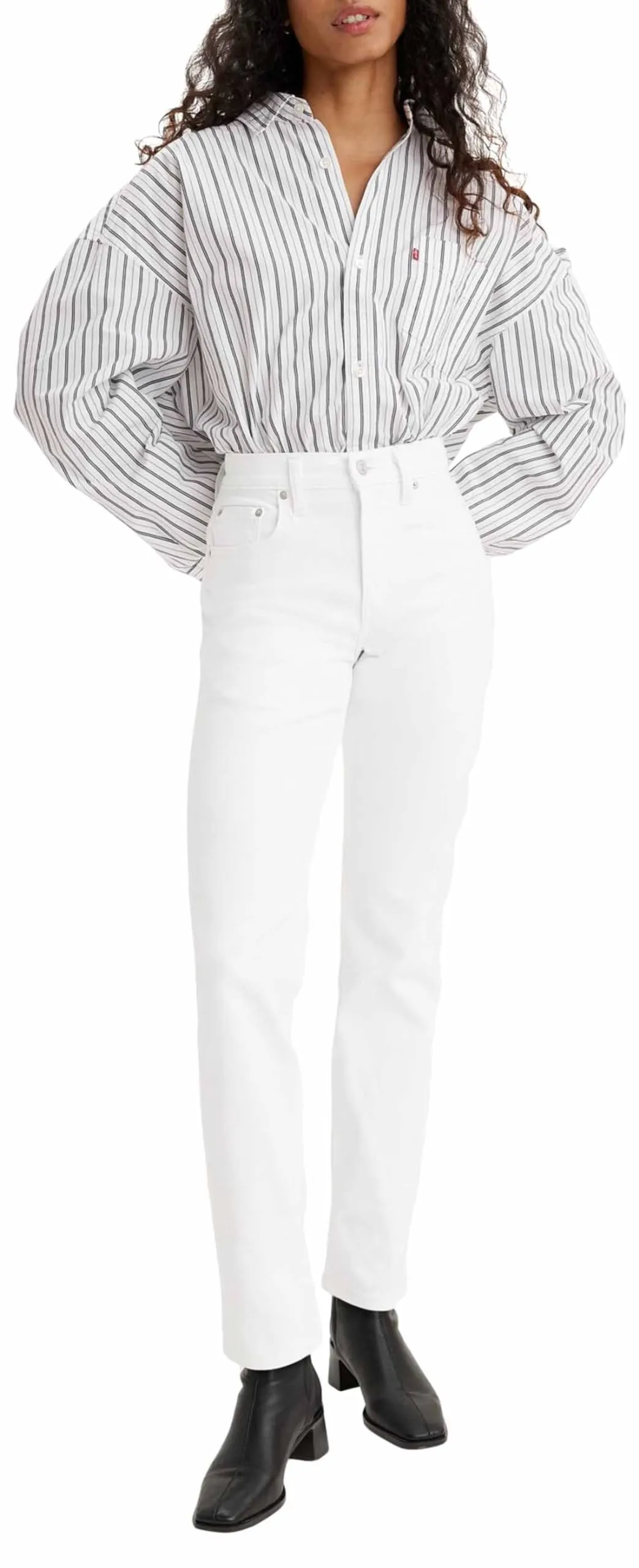 Levi's 724 High Rise Straight Jeans, Western White, 28W / 32L - immagine 5