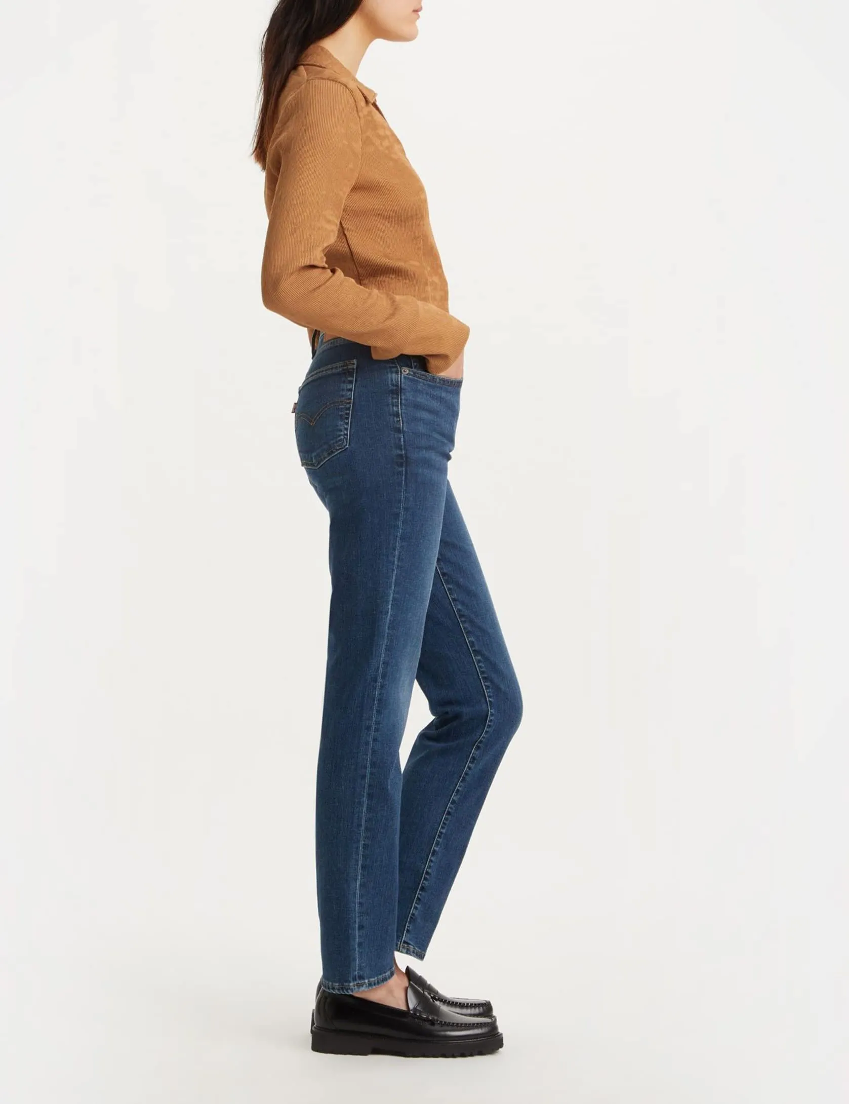 Levi's 724 High Rise Straight Jeans Donna, Blue Wave Dark, 29W / 28L - immagine 3