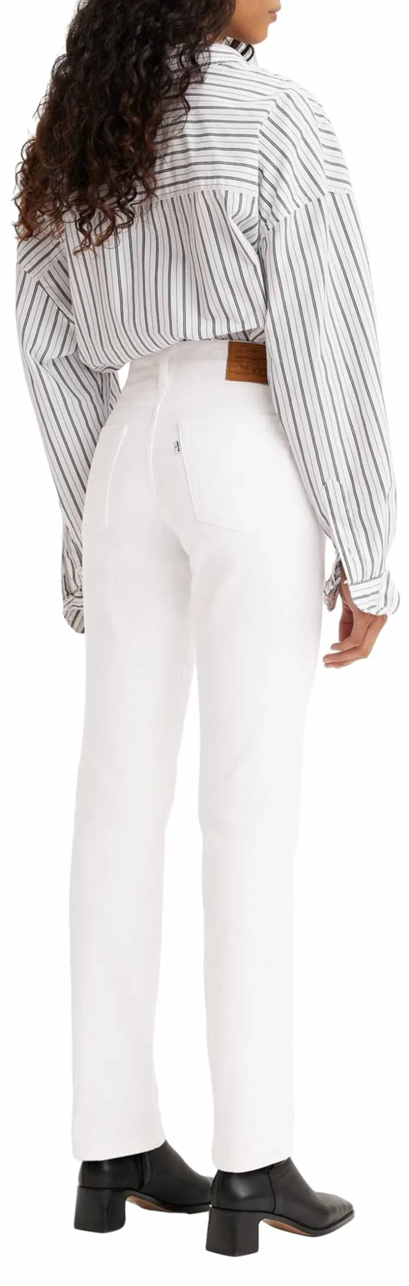 Levi's 724 High Rise Straight Jeans Donna, Western White, 30W / 30L - immagine 4