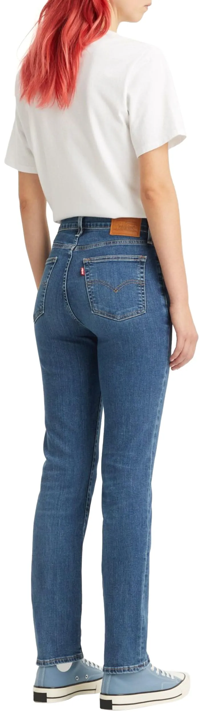 Levi's 724 High Rise Straight Jeans Donna, Blue Wave Mid, 33W / 32L - immagine 2