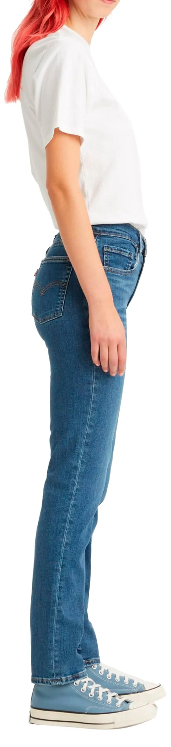 Levi's 724 High Rise Straight Jeans Donna, Blue Wave Mid, 33W / 32L - immagine 9