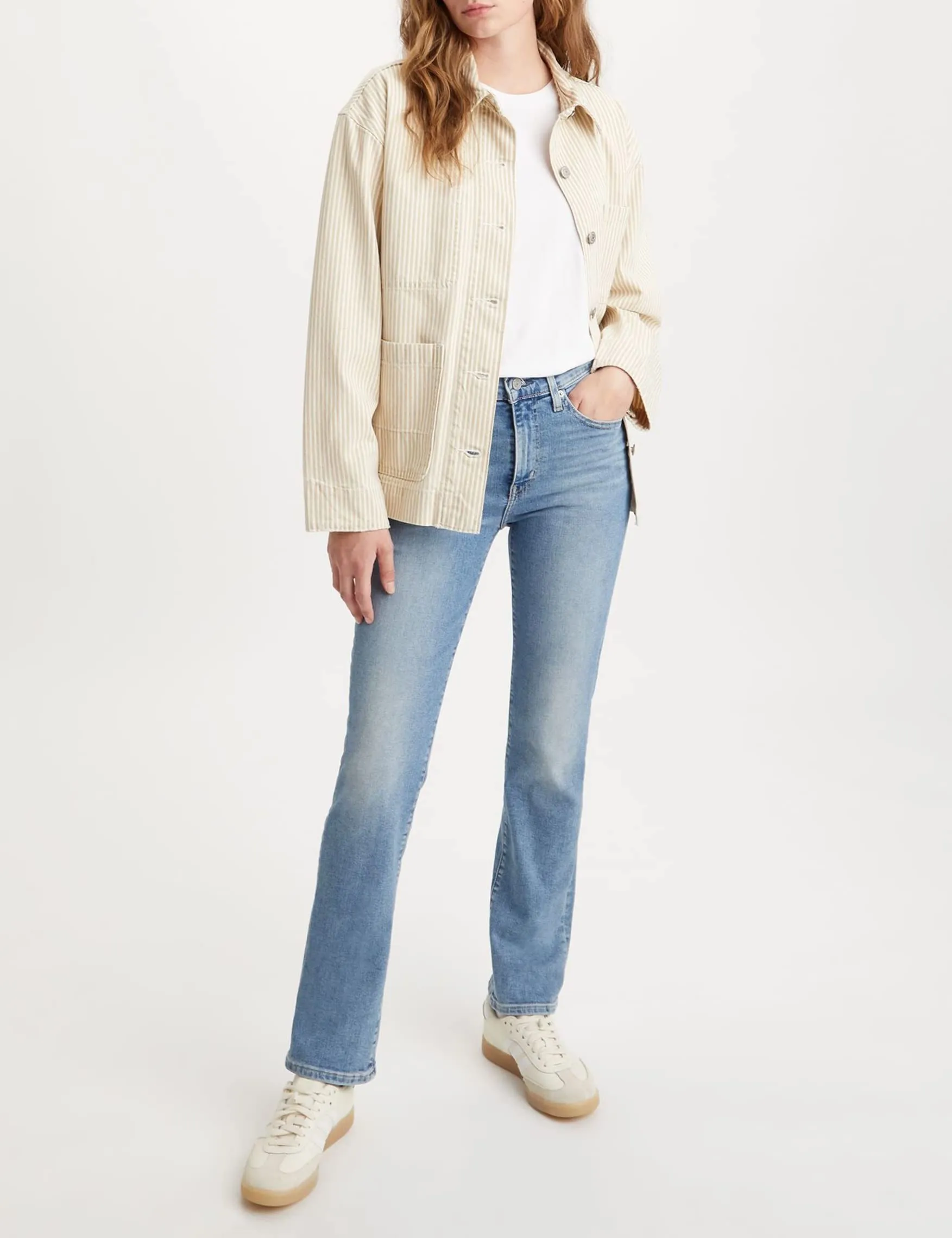 Levi's 724 High Rise Straight Jeans Donna, Blue Wave Light, 28W / 32L - immagine 5