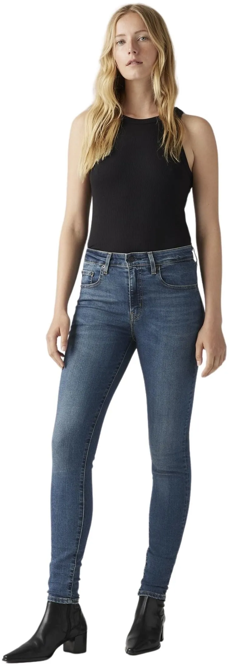 Levi's 721 High Rise Skinny Jeans Donna, Blue Wave Dark, 30W / 32L - immagine 4