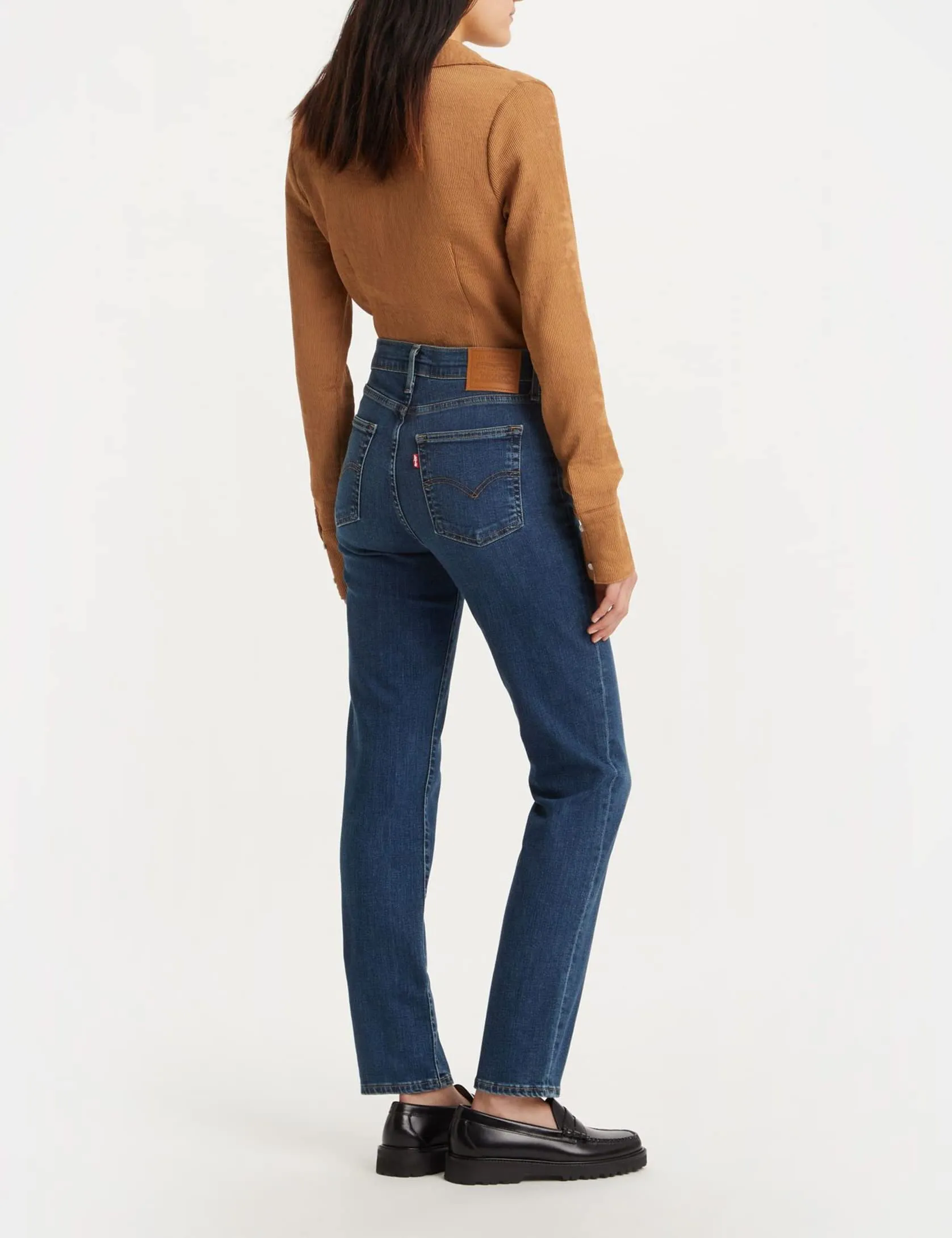 Levi's 724 High Rise Straight Jeans Donna, Blue Wave Dark, 28W / 34L - immagine 2