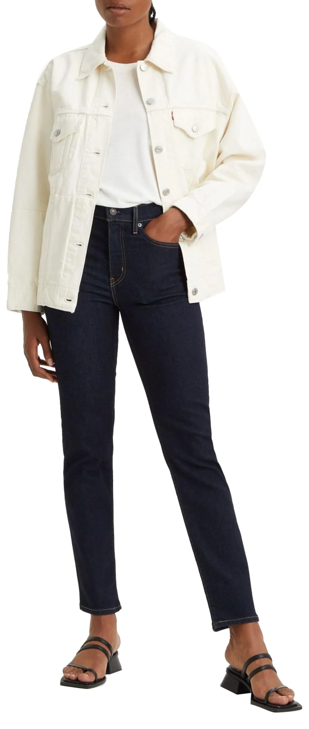 Levi's 724 High Rise Straight Jeans Donna - Blue Wave Rinse - 28W / 34L - immagine 1