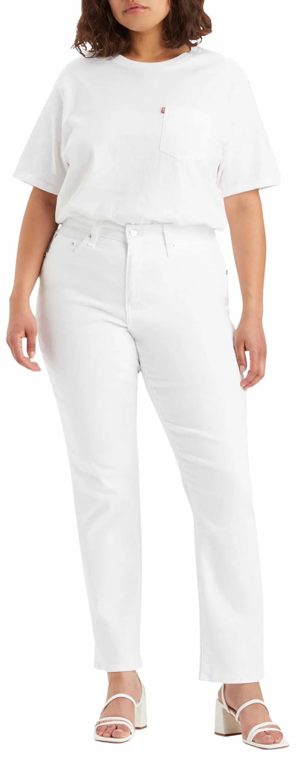 Levi's 724 High Rise Straight Jeans Donna, Western White, 30W / 32L - immagine 2