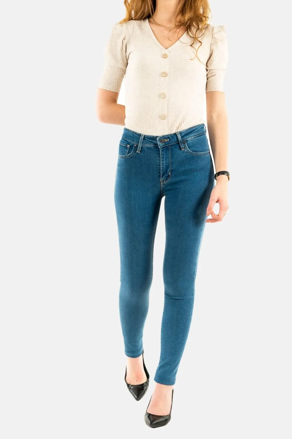 Levi's 721 High Rise Skinny Jeans Donna, Bogota Heart, 27W / 30L - immagine 2