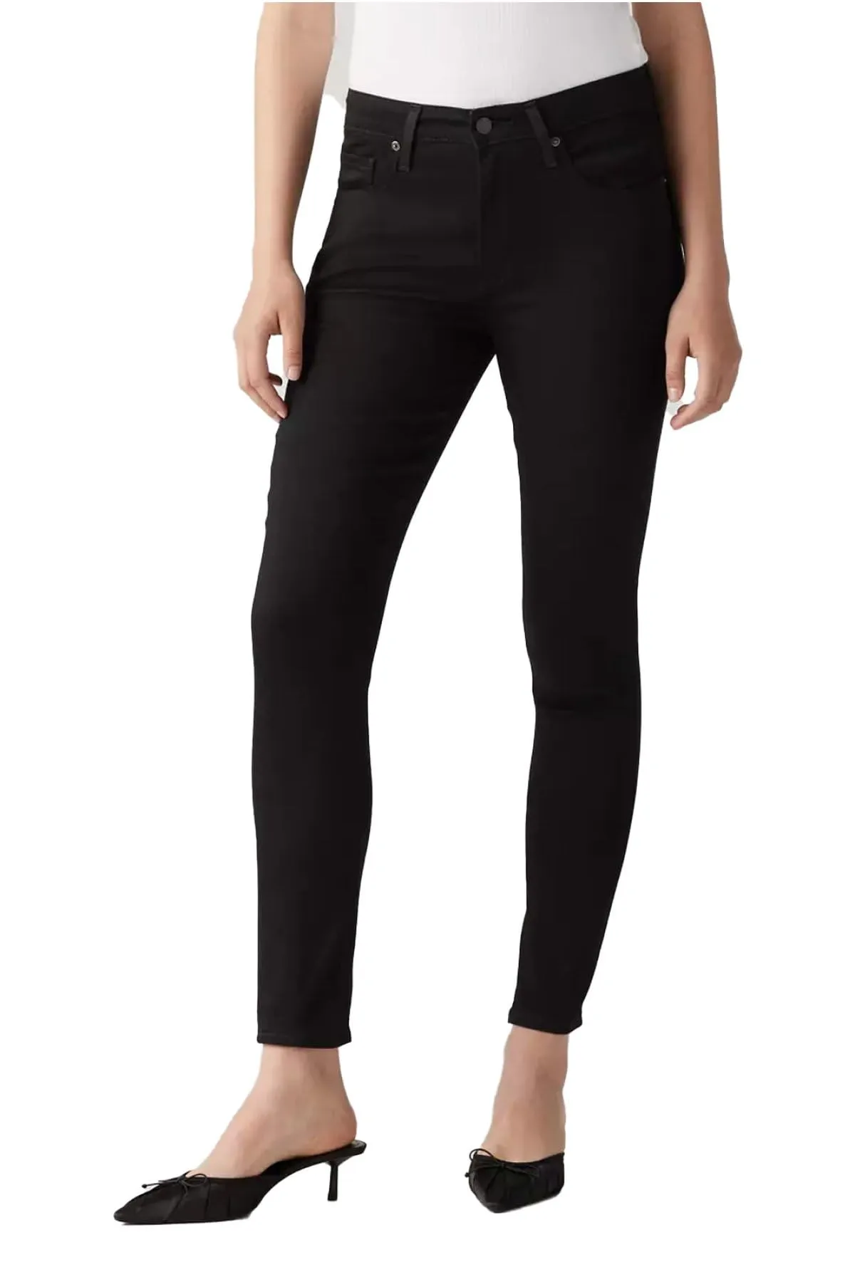 Levi's 721 High Waisted Skinny Jeans for Women, Nero (0024), 25W x 28L - immagine 1