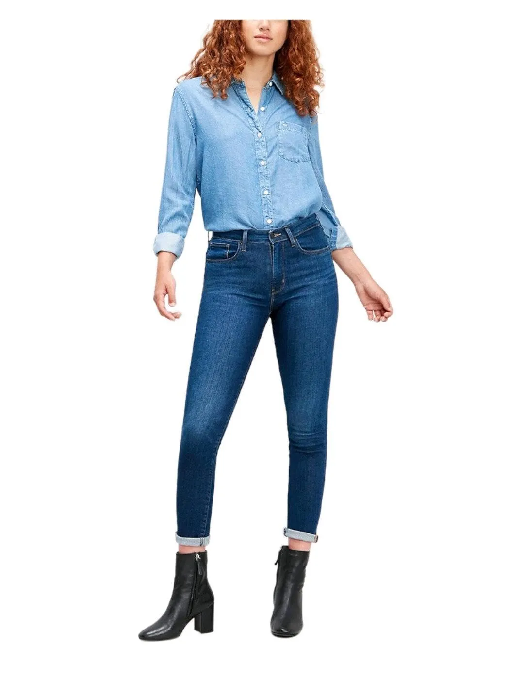 Levi's 721 High Rise Skinny Jeans Donna Out On A Limb 26W / 30L - immagine 1