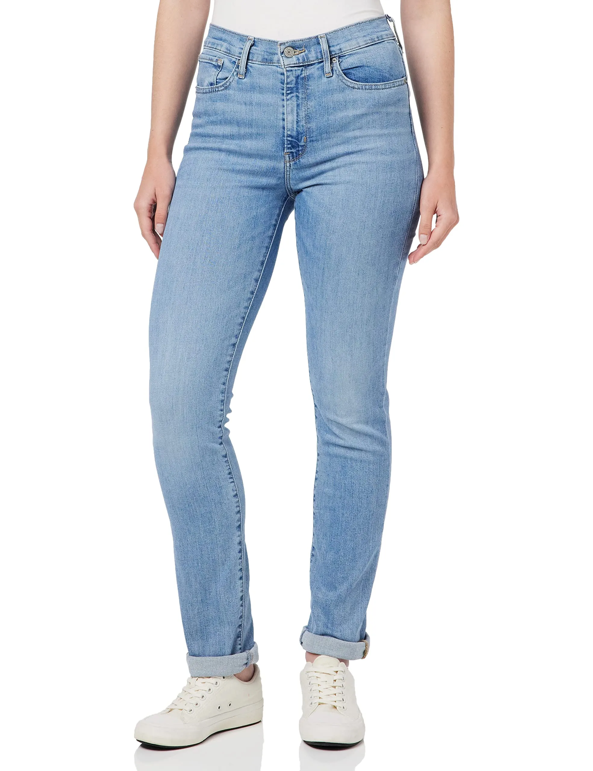 Levi's 724 High Rise Straight Jeans Donna - Light Indigo Worn In - 25W / 30L - immagine 1