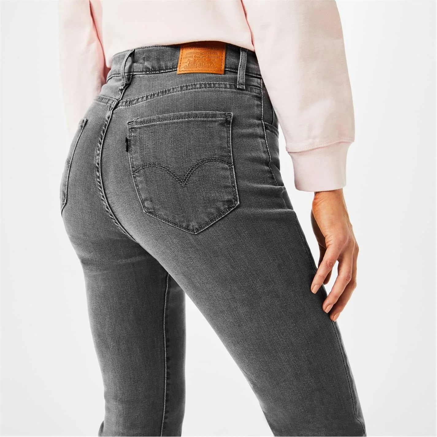 Levi's 724 High Rise Straight Jeans Donna, Black Worn In, 31W / 30L - immagine 3
