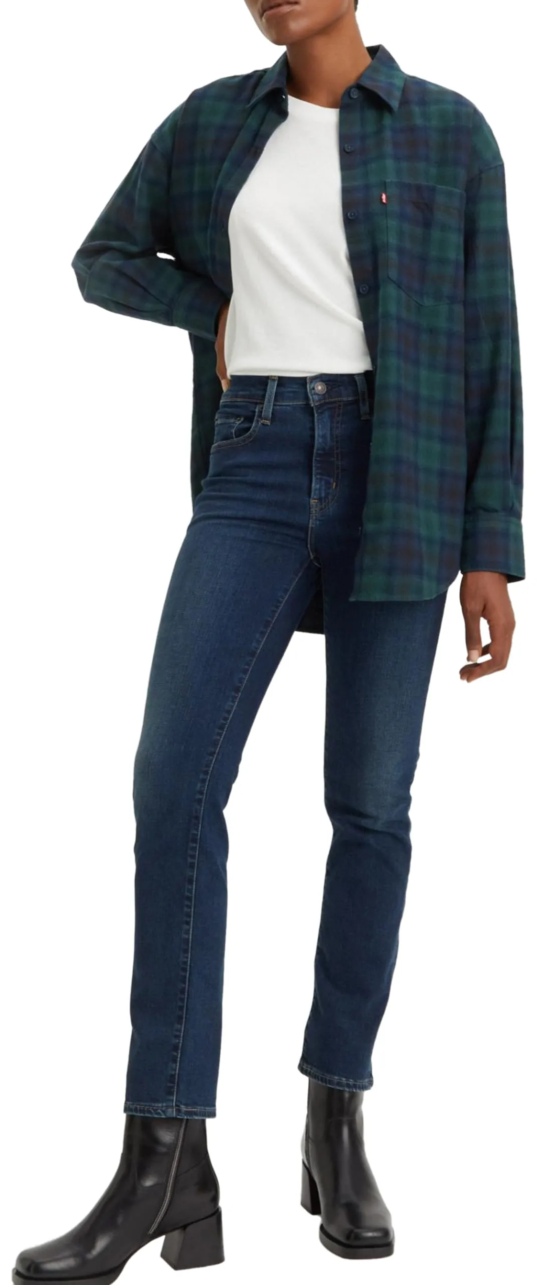 Levi's 724 High Rise Straight Jeans Donna - Blue Wave Rinse, 26W / 28L - immagine 5