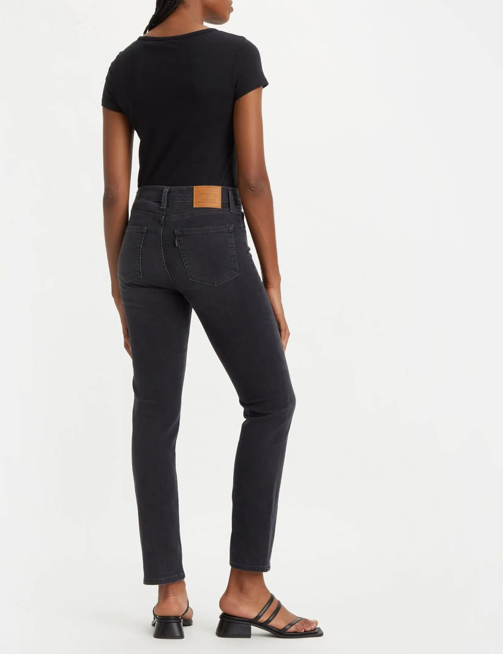 Levi's 724 High Rise Straight Jeans Donna, Nero (Never Forget), 27W / 30L - immagine 3