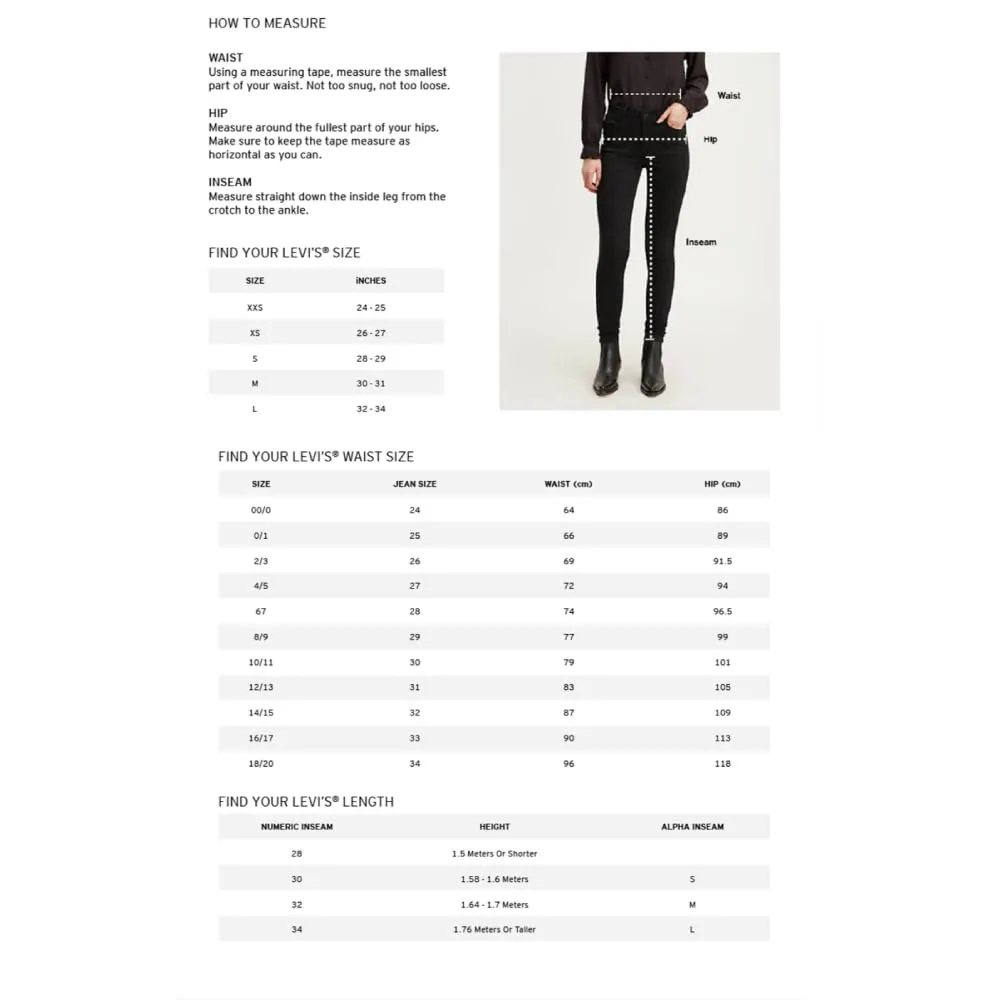 Levi's Plus Size 724 High Rise Straight Jeans, Black, 22 M - immagine 5