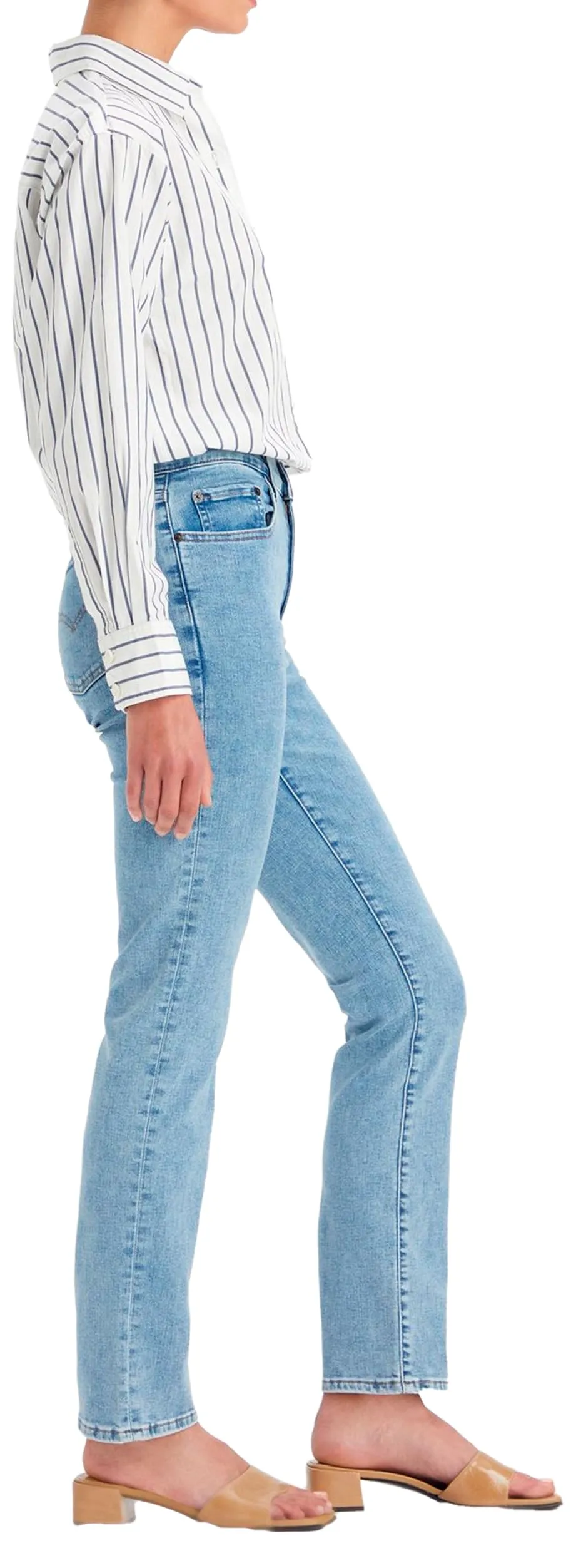 Levi's 724 High Rise Straight Jeans Donna, Blu (Middle Course), 31W / 30L - immagine 9