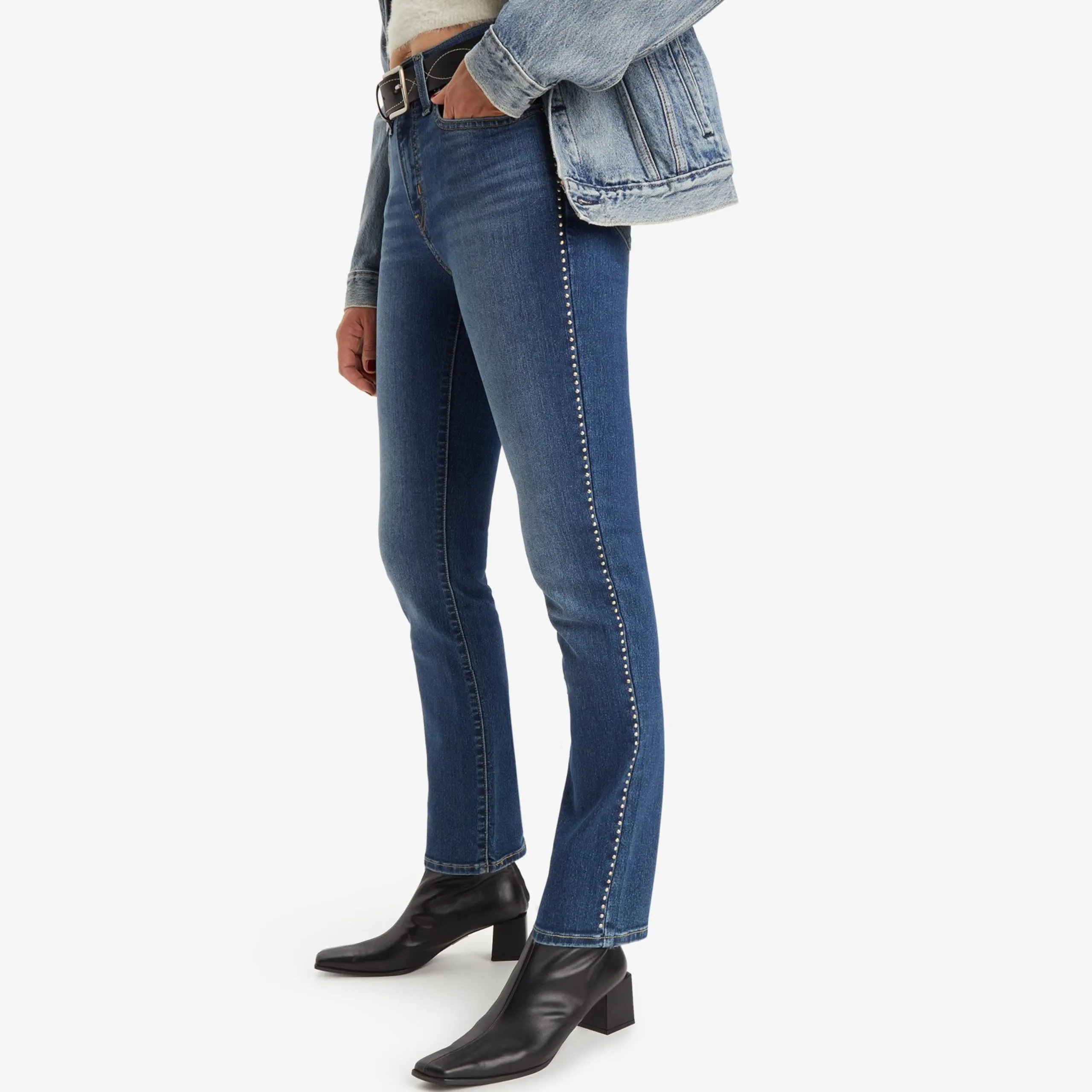 Levi's 724 High Rise Straight Jeans Donna, Shine On Diamond, 26W / 32L - immagine 2
