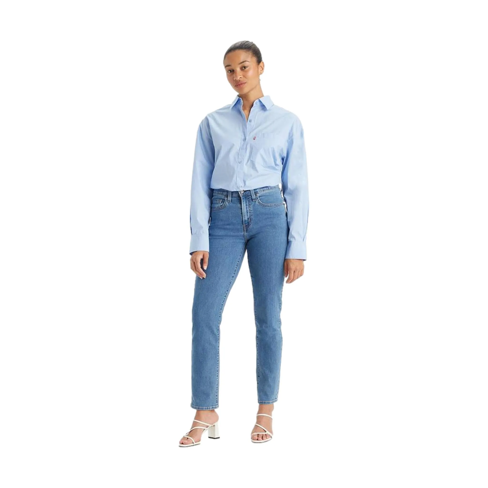 Levi's 724 High Rise Straight Jeans Donna, Shine On Diamond, 28W / 32L - immagine 1