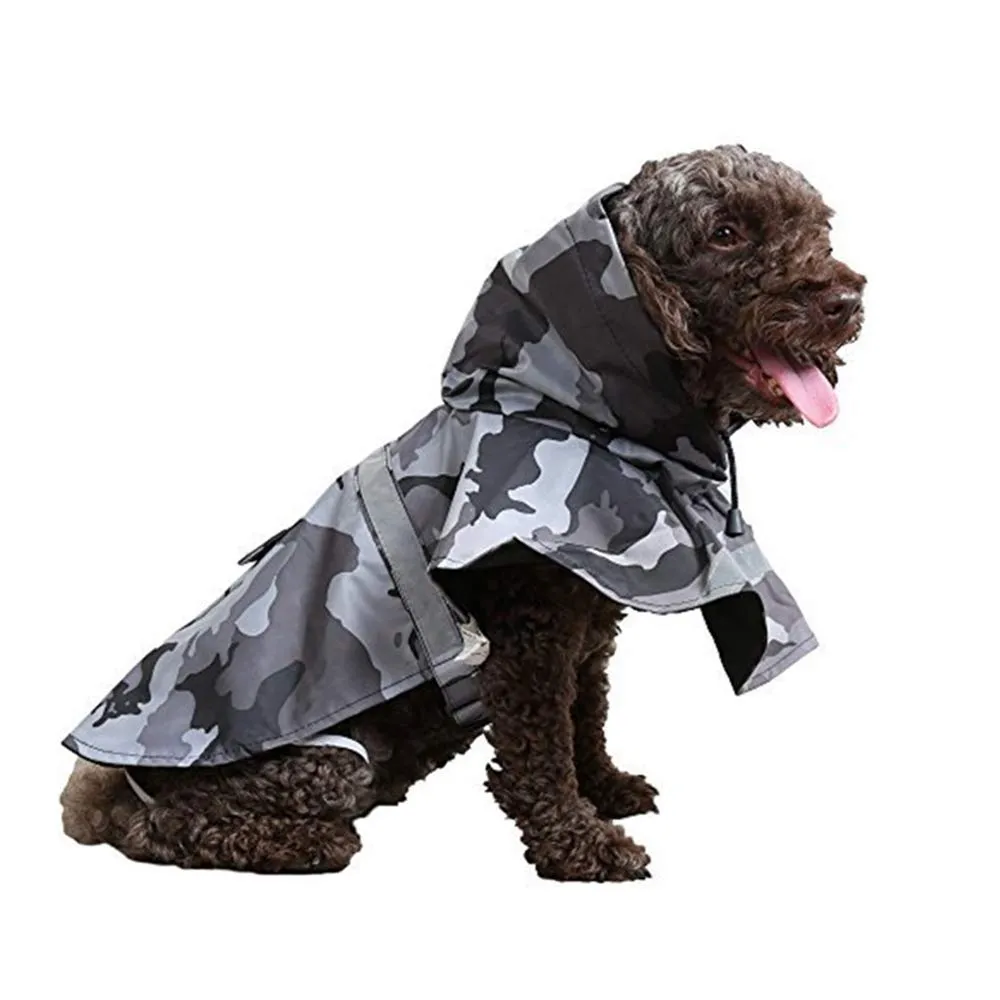 KoKoBin Cappottino Riflettente per Cani con Cappuccio, Impermeabile e Traspirante, Mimetico, 2XL - immagine 2