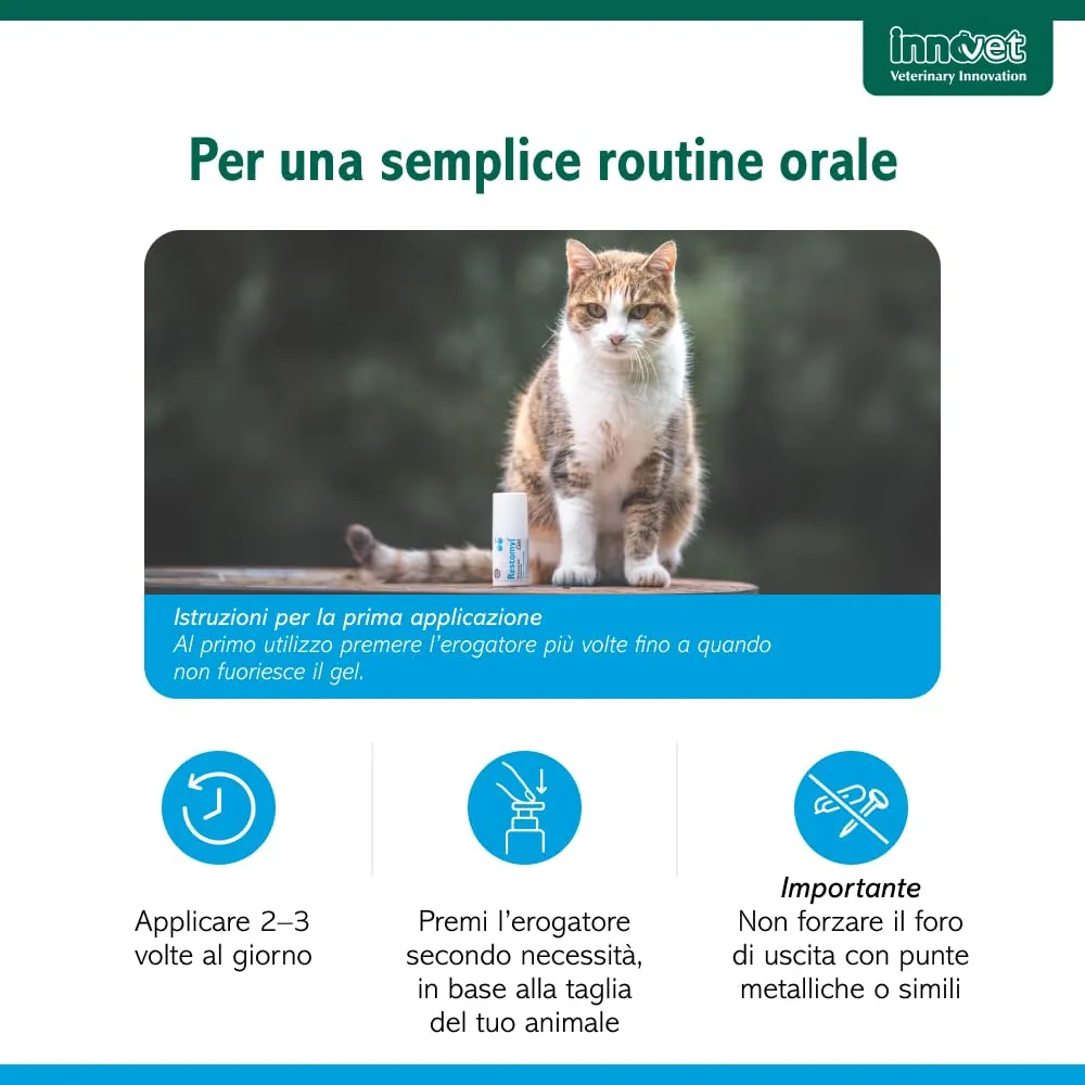 Innovet Restomyl Gel Orale per Cani e Gatti, 30 ml - immagine 5