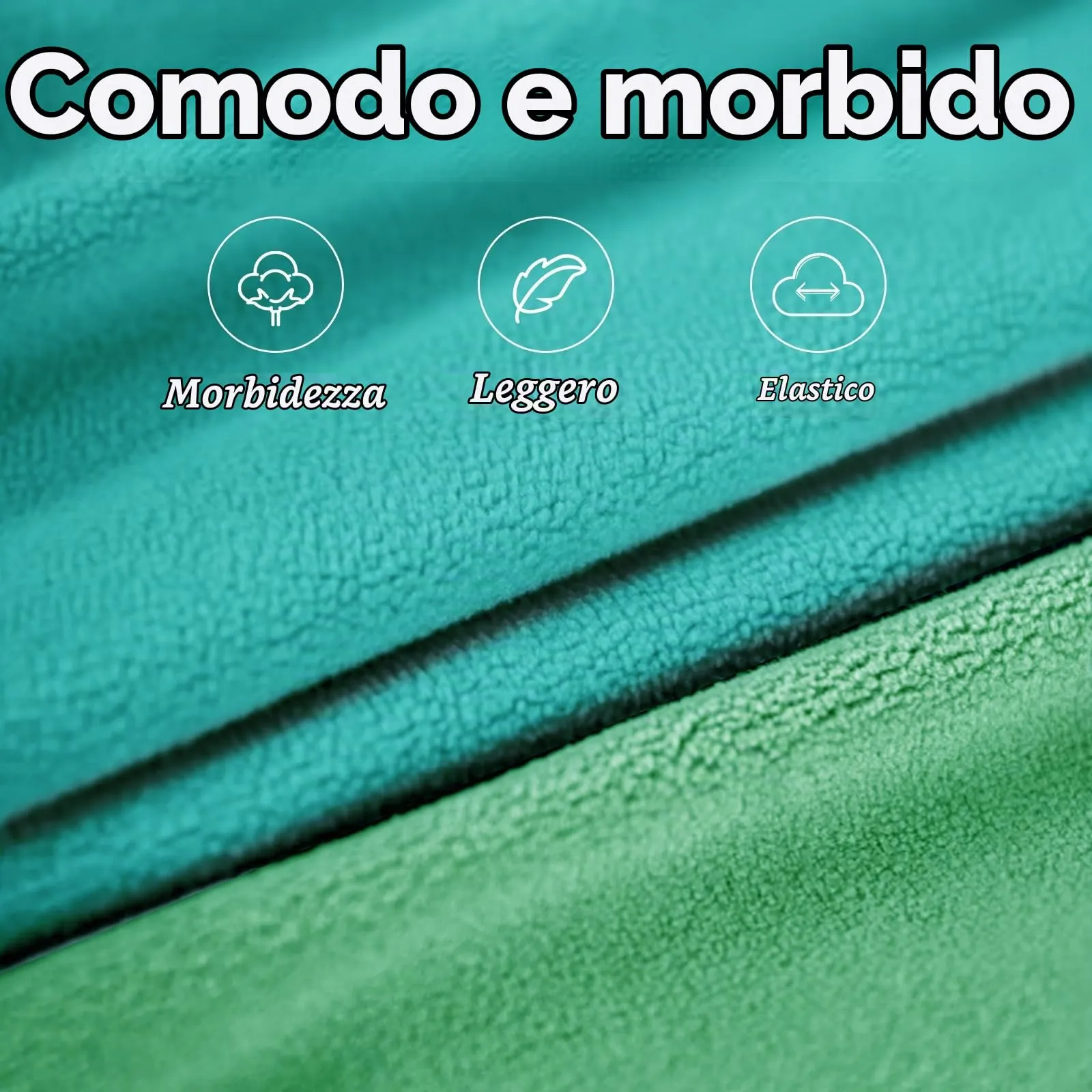 Sahunfri Maglioncino in Pile per Cani e Gatti di Piccola Taglia, Giacca Invernale (aqua+green, M) - immagine 3