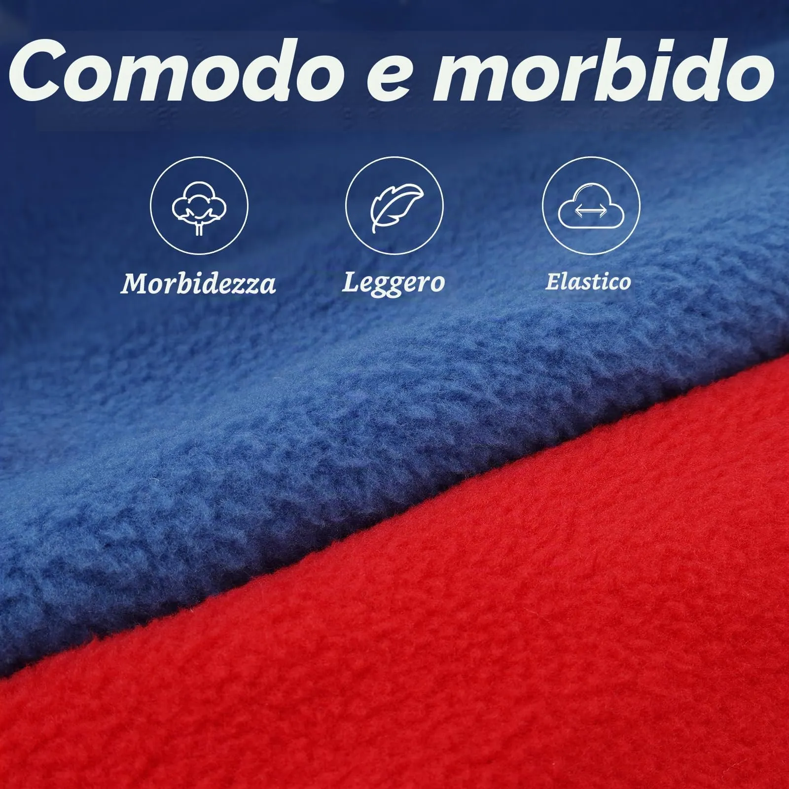 Sahunfri Set di 2 Maglioni in Pile per Cani e Gatti di Piccola Taglia, Giacca Invernale (Rosso+Blu, S) - immagine 3