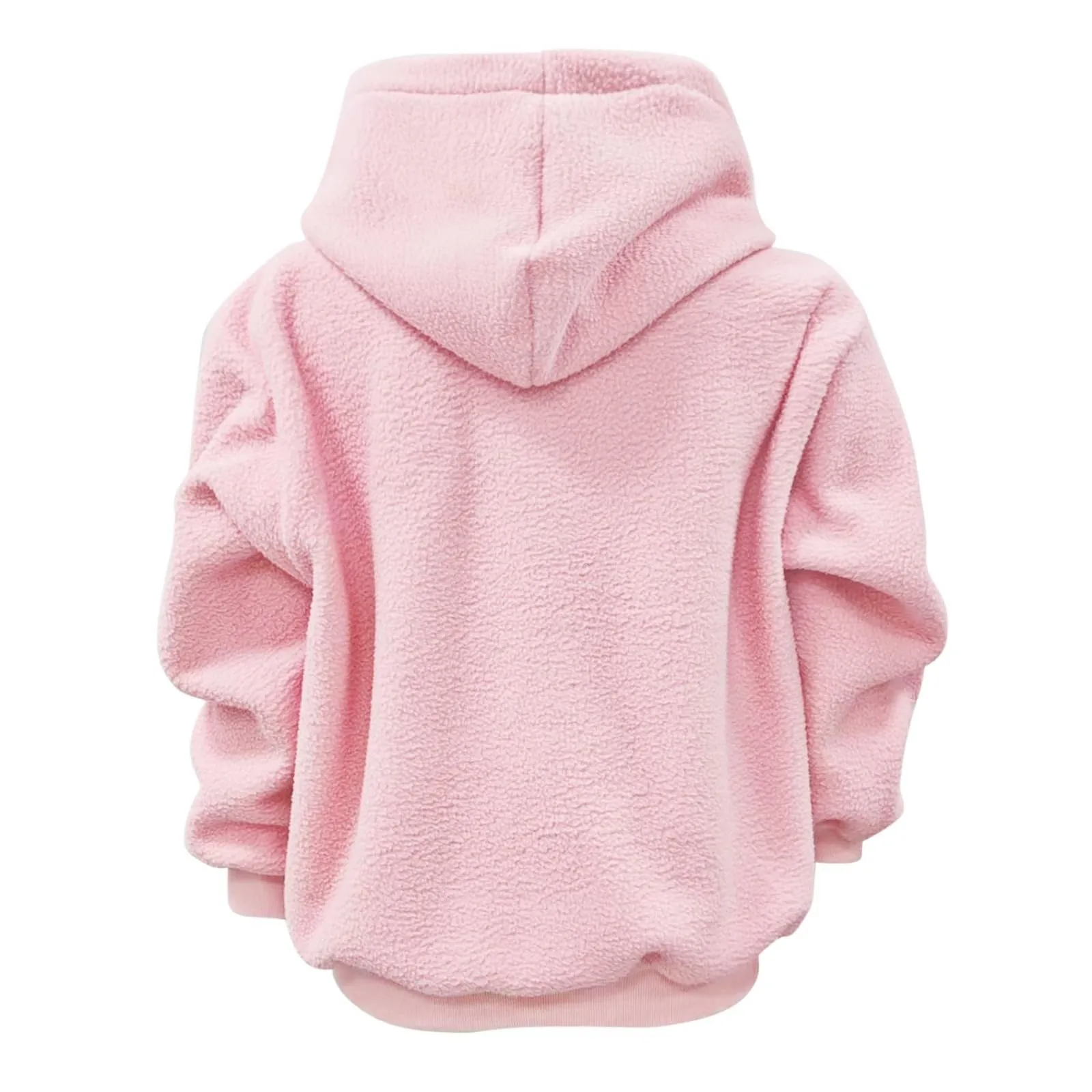 Generico Felpa Donna in Peluche con Tasca Porta Animali, Rosa S - immagine 5