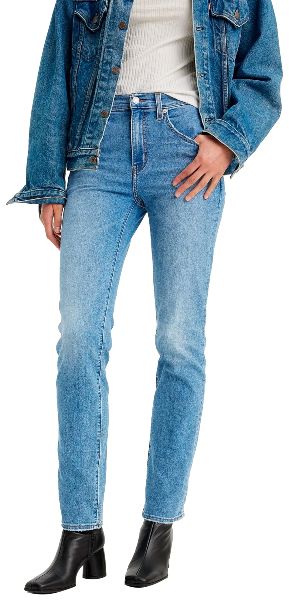 Levi's 724 High Rise Straight Jeans Donna, Cool Journey, 28W / 32L - immagine 4