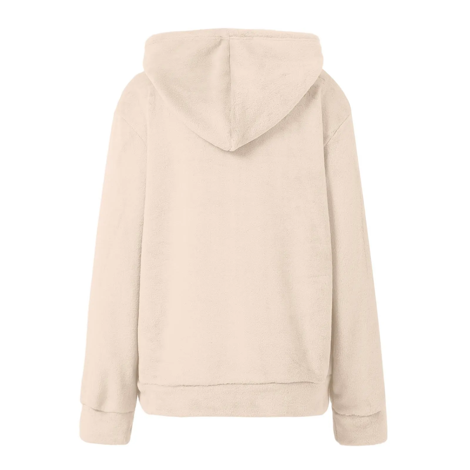 Felpa con Cappuccio e Tasca a Marsupio per Cani e Gatti, Beige M - immagine 4
