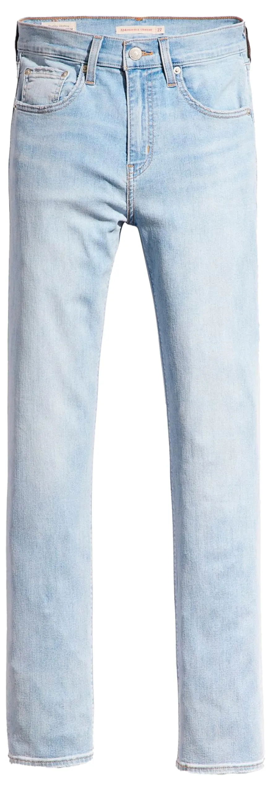 Levi's 724 High Rise Straight Jeans, Cool Bright in Blue, 29W / 34L - immagine 8